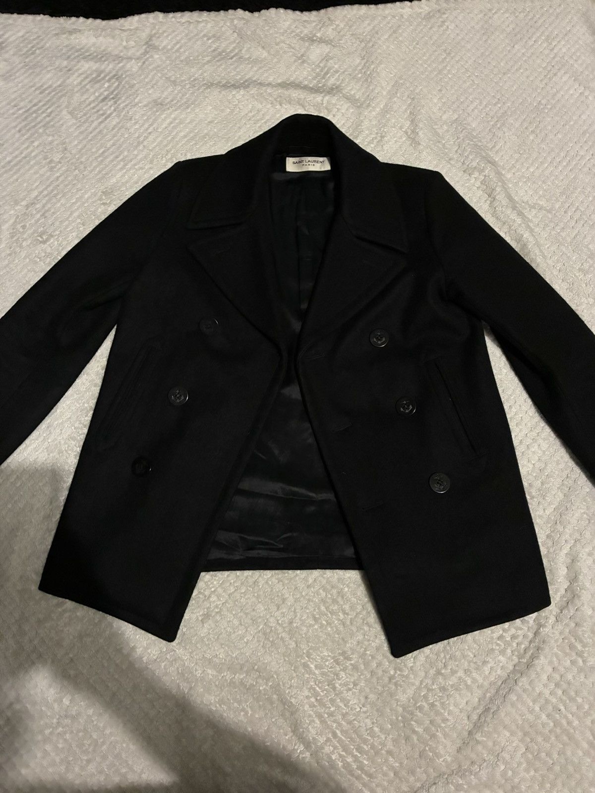 Saint Laurent Paris Saint laurent wool peacoat Size US S / EU 44-46 / 1 - 2 Thumbnail