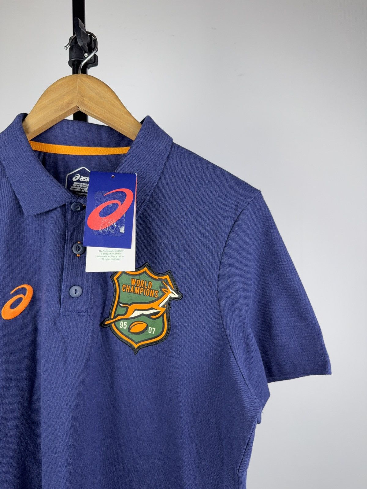 Asics NWT Asics official SA Rugby Springboks Team Polos Size US M / EU 48-50 / 2 - 3 Thumbnail