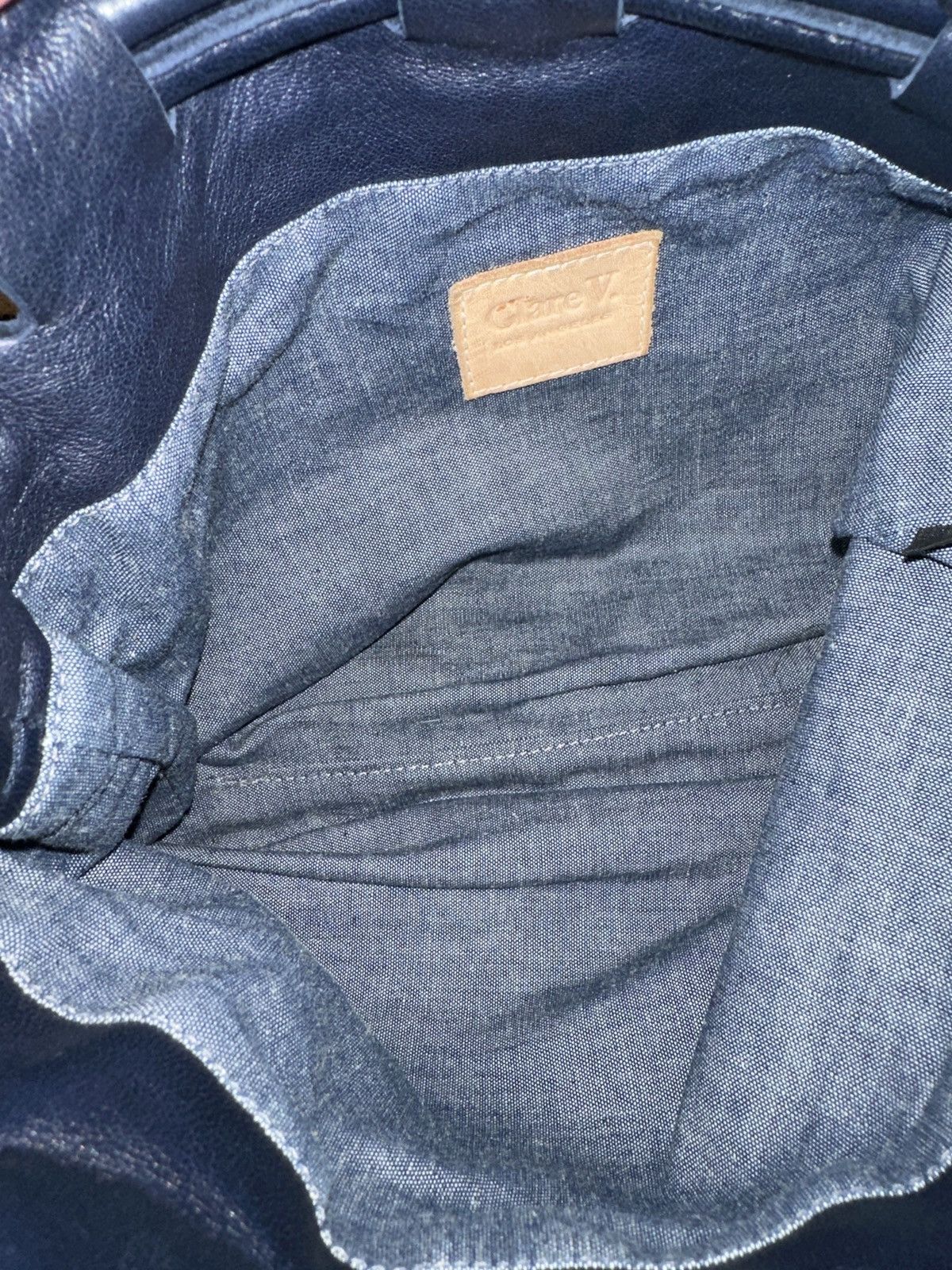 Clare V. Clare V. Petit Henri Navy Blue Size ONE SIZE - 6 Thumbnail