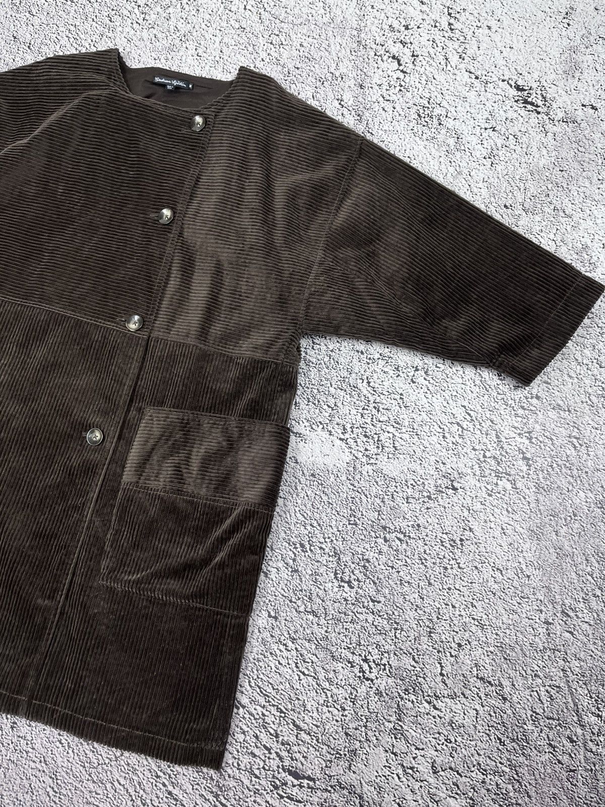 Gudrun Sjoden Gudrun Sjödén Brown Corduroy Boxy Oversized Jacket Coat M Size M / US 6-8 / IT 42-44 - 6 Thumbnail