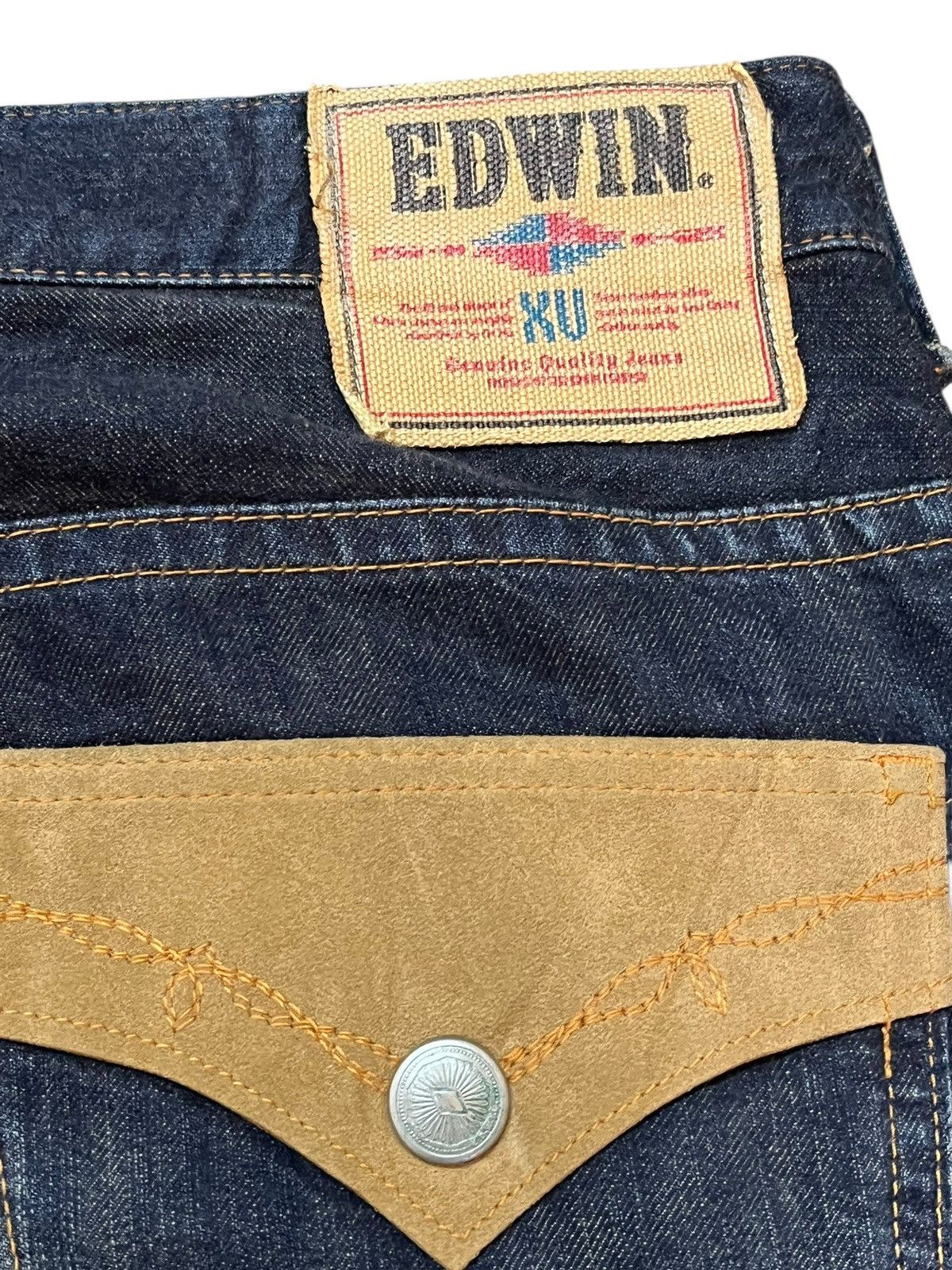 Edwin Vintage Edwin XV Baggy Mudwash Whiskers Denim Size US 42 / EU 58 - 9 Thumbnail