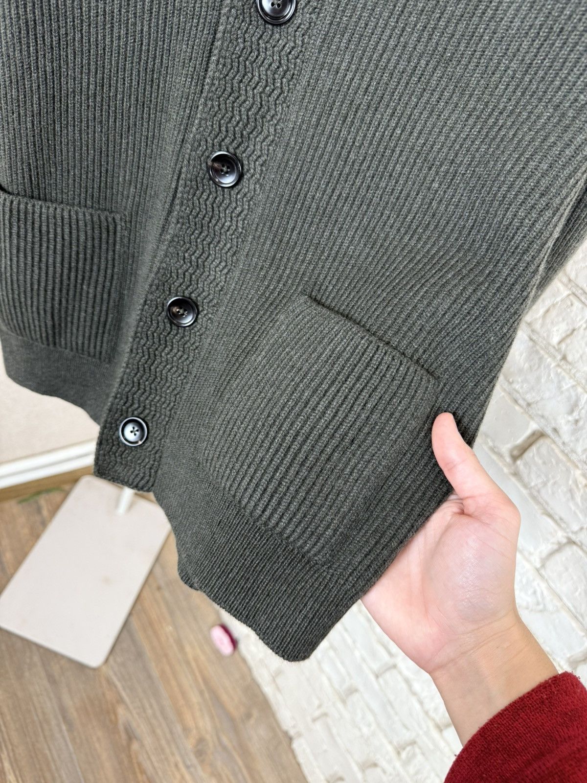 Tom Ford Tom Ford Cashmere Green Cardigan Sweater Size US L / EU 52-54 / 3 - 9 Thumbnail