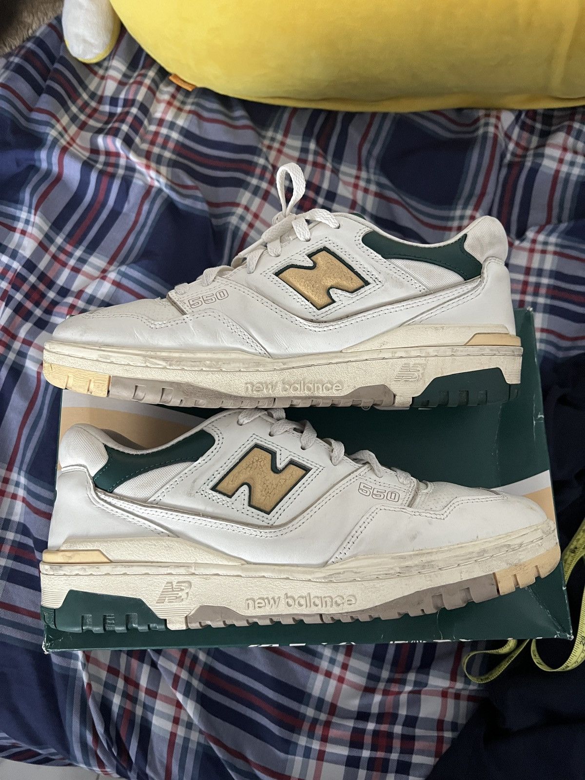 Aime Leon Dore × New Balance New Balance 550 Aime Leon Dore Natural Green Size US 11 / EU 44 - 2 Thumbnail