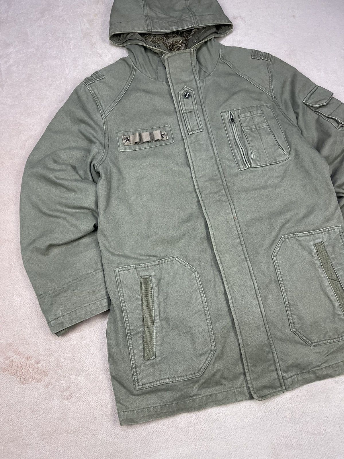Vintage Vintage KAMA CLASSIC JEANS Military Style Parka Jacket Size US XL / EU 56 / 4 - 2 Thumbnail