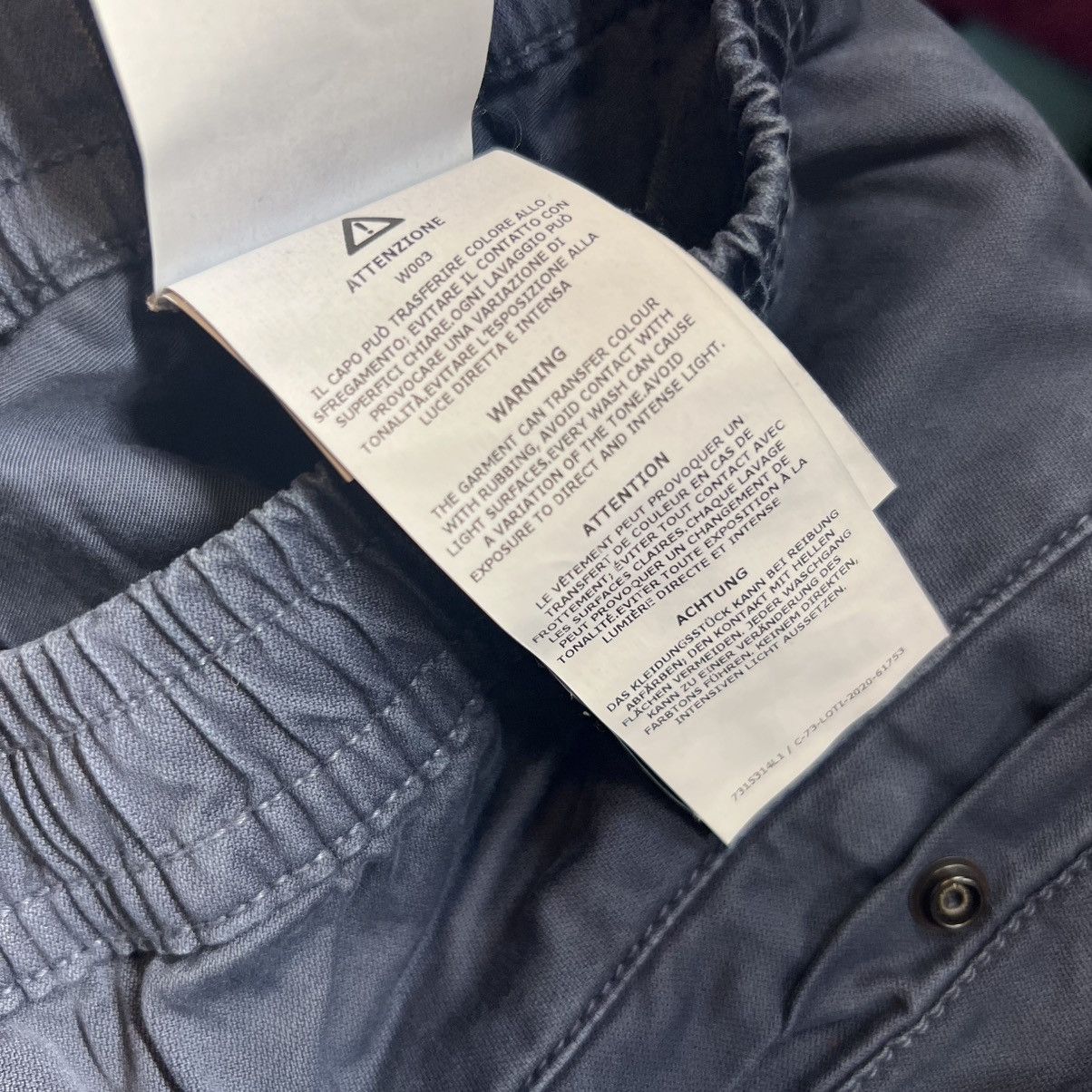 Stone Island Stone Island Cargo Pants Charcoal Blue Size US 32 / EU 48 - 18 Thumbnail