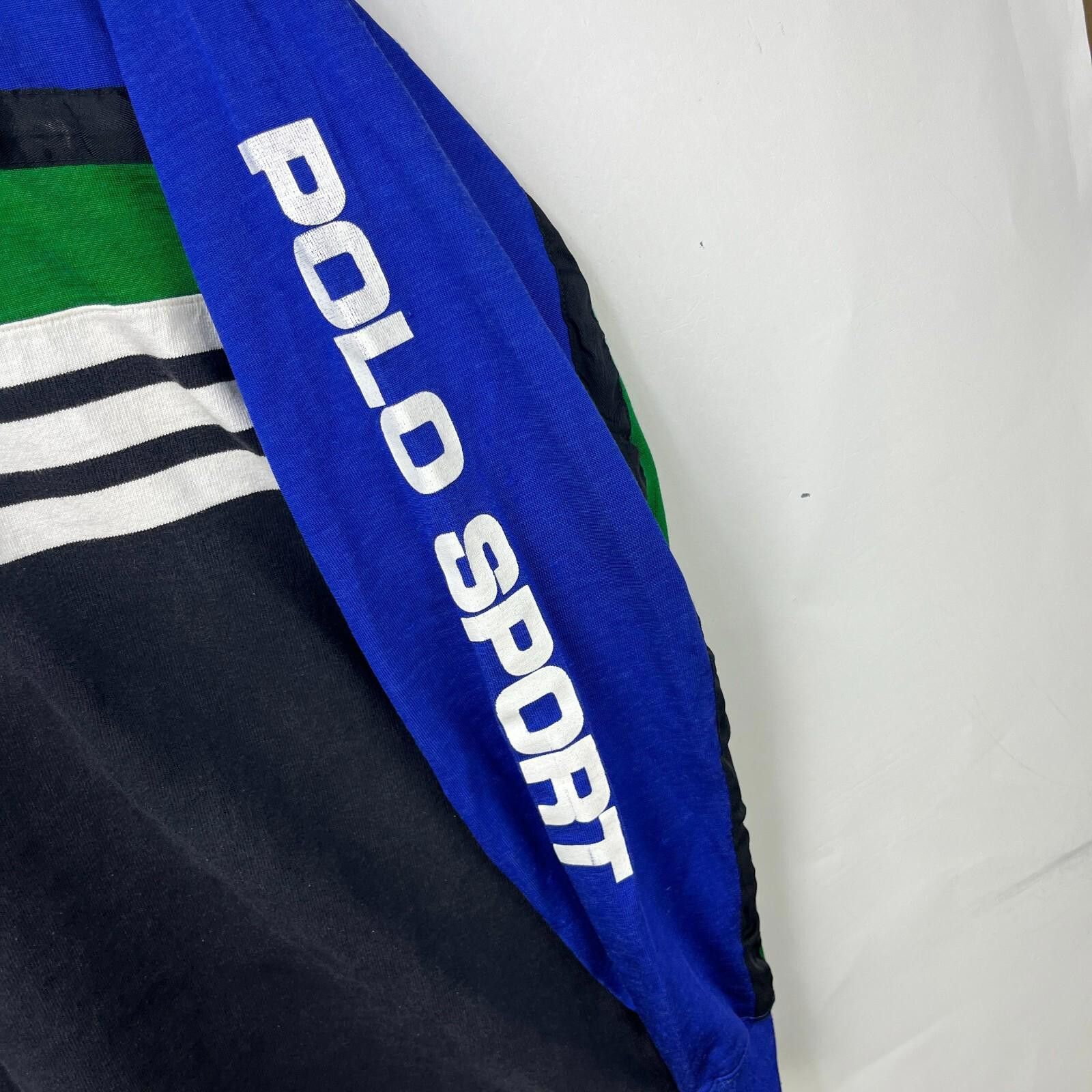 Other Vintage 90s Polo Sport Ralph Lauren Pepsi Rugby Shirt Large Size US L / EU 52-54 / 3 - 3 Thumbnail