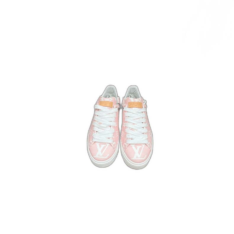 Louis Vuitton Louis Vuitton Pink Patterned Platform Sneakers-2506 Size US 7 / IT 37 - 1 Thumbnail