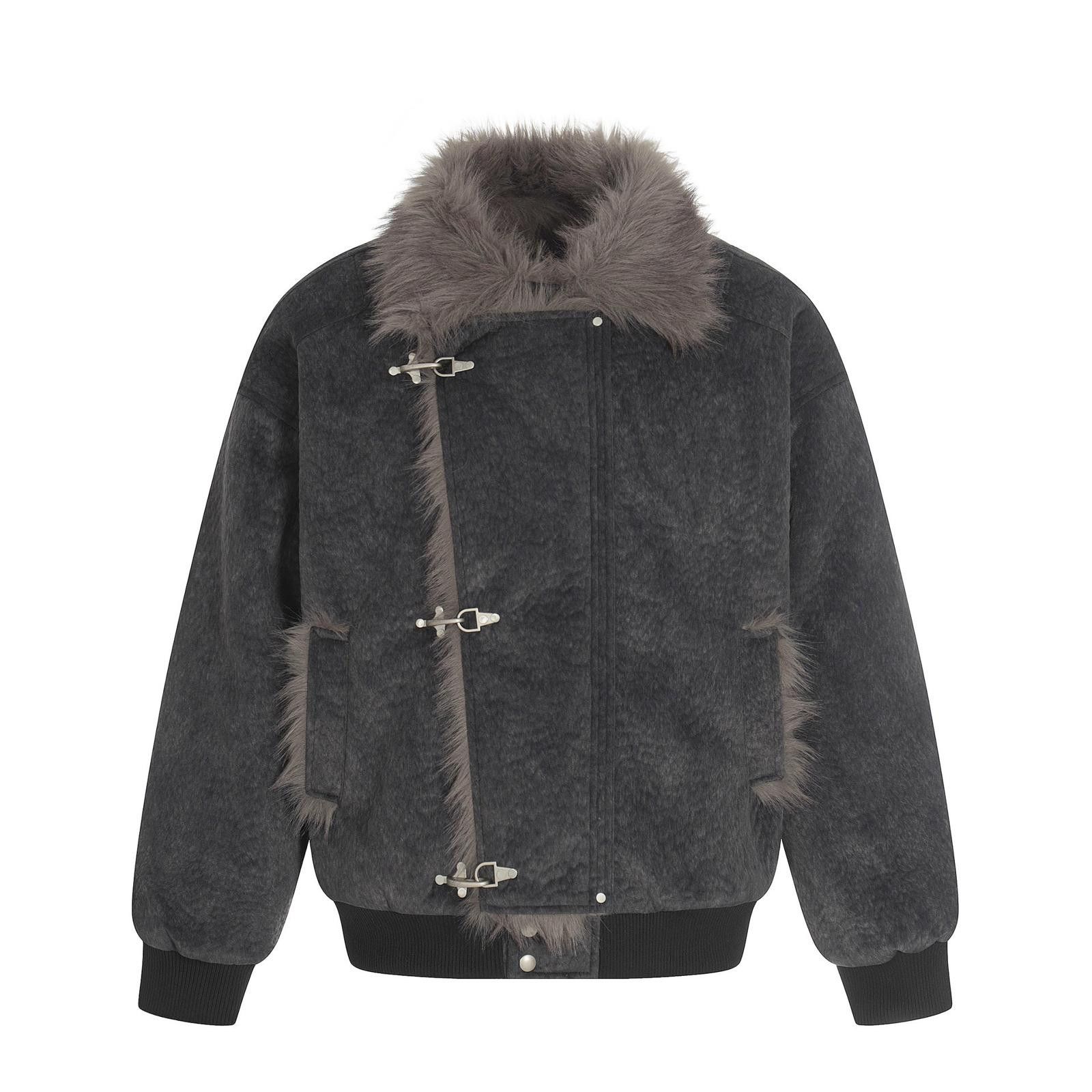 Japanese Brand Faux Shearling Bomber Jackets, Cozy Outerwear Size US M / EU 48-50 / 2 - 6 Thumbnail