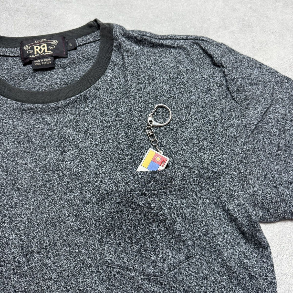 RRL Ralph Lauren Double RL Gray Pocket T Shirt Size US S / EU 44-46 / 1 - 3 Thumbnail