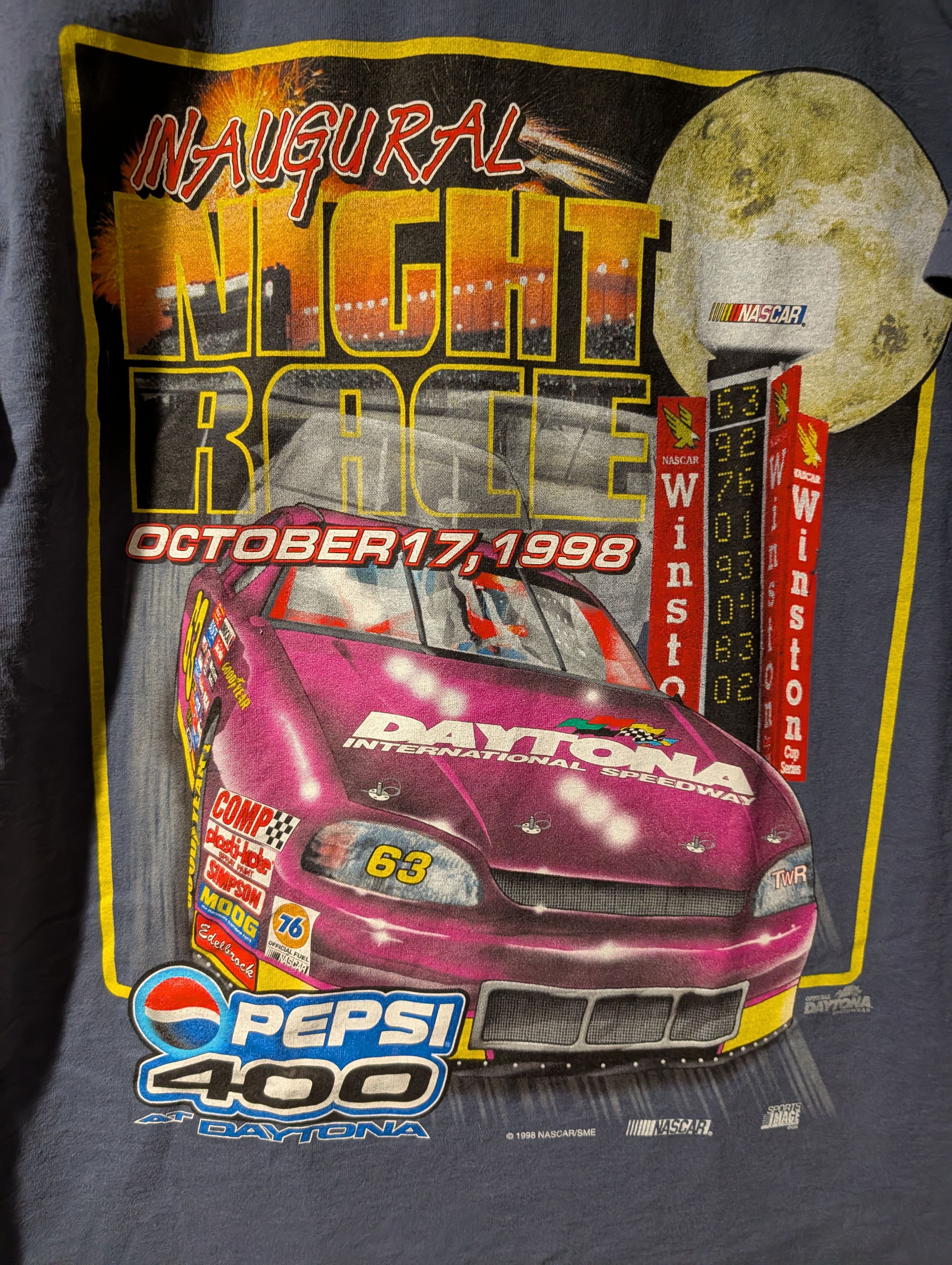 NASCAR VINTAGE 1998 NASCAR Pepsi 400 Daytona T-Shirt Winston Cup Size US L / EU 52-54 / 3 - 2 Thumbnail