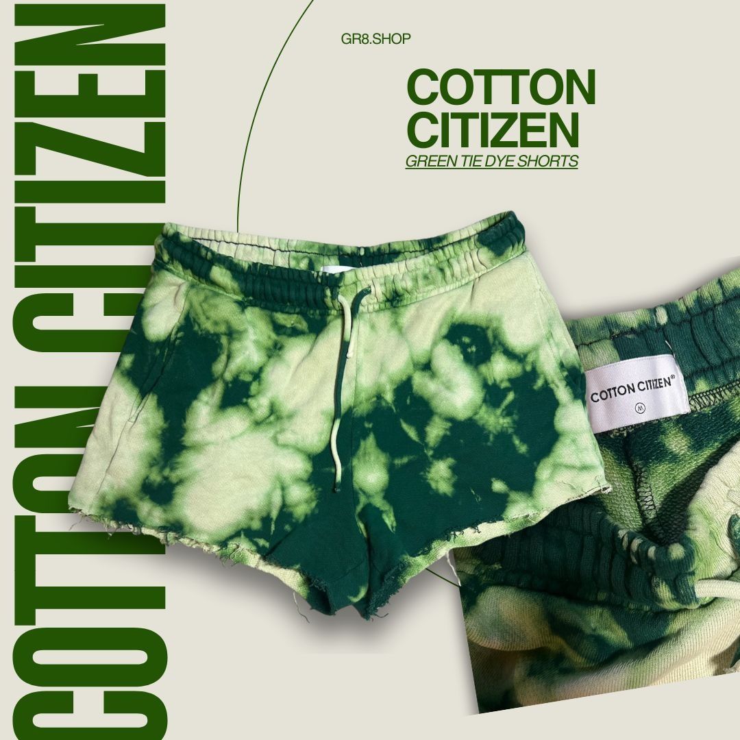 COTTONCITIZEN Cotton Citizen Green Tie-Dye Shorts Womens M Lightweight Cas Size 28" / US 6 / IT 42 - 1 Thumbnail