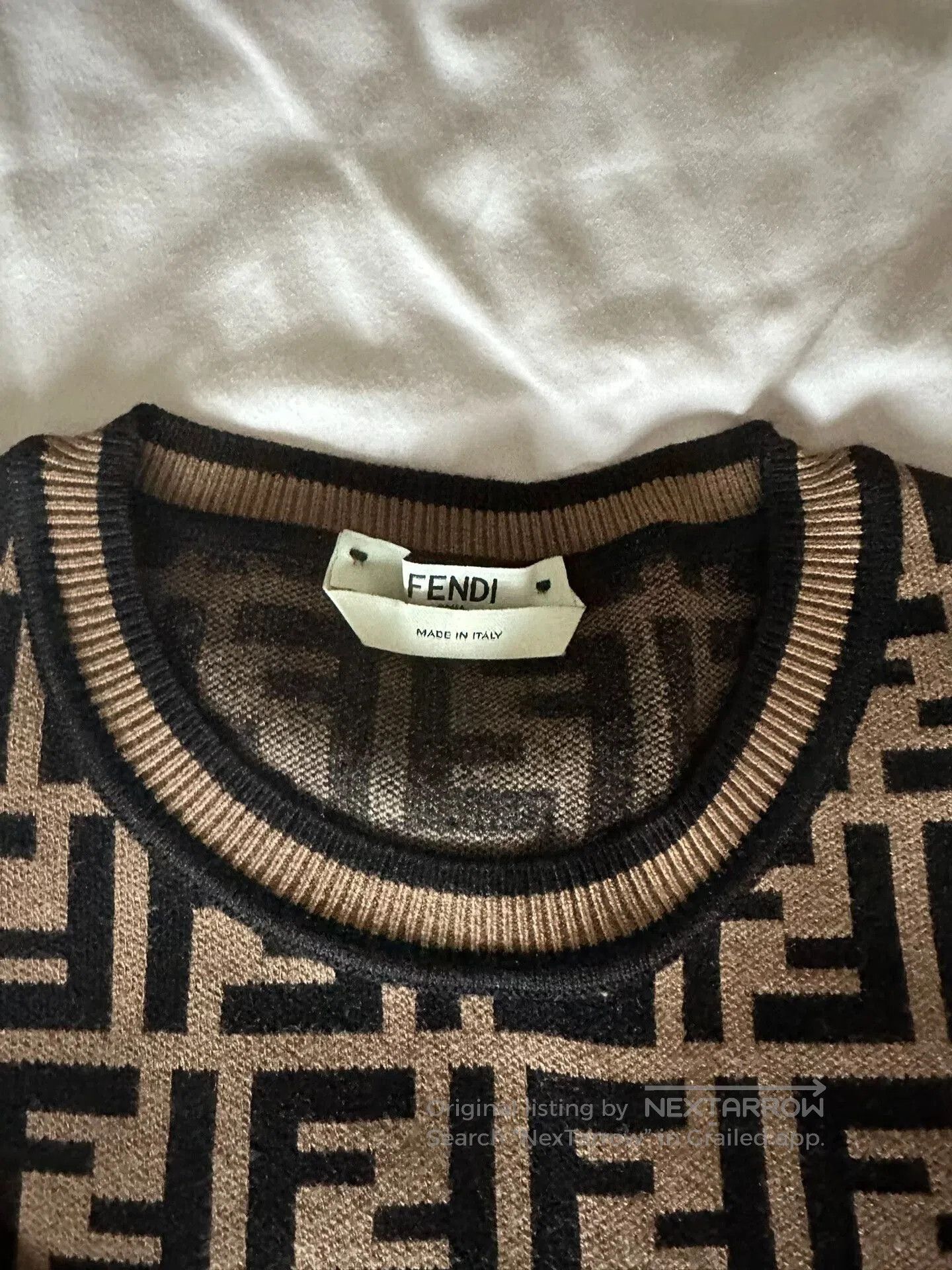 Fendi fendi classic knitted top in brown. Size US M / EU 48-50 / 2 - 2 Thumbnail