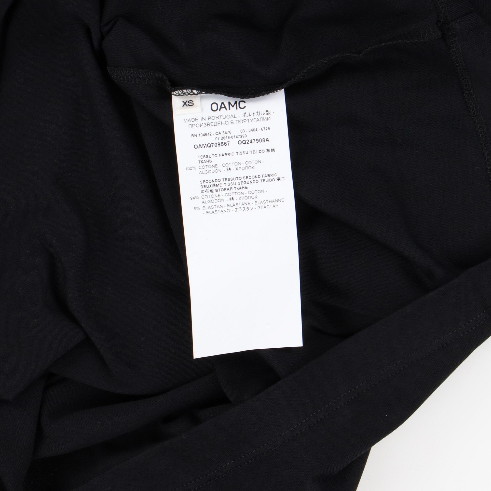 OAMC Black 1923 Logo T-Shirt Size US XS / EU 42 / 0 - 6 Thumbnail