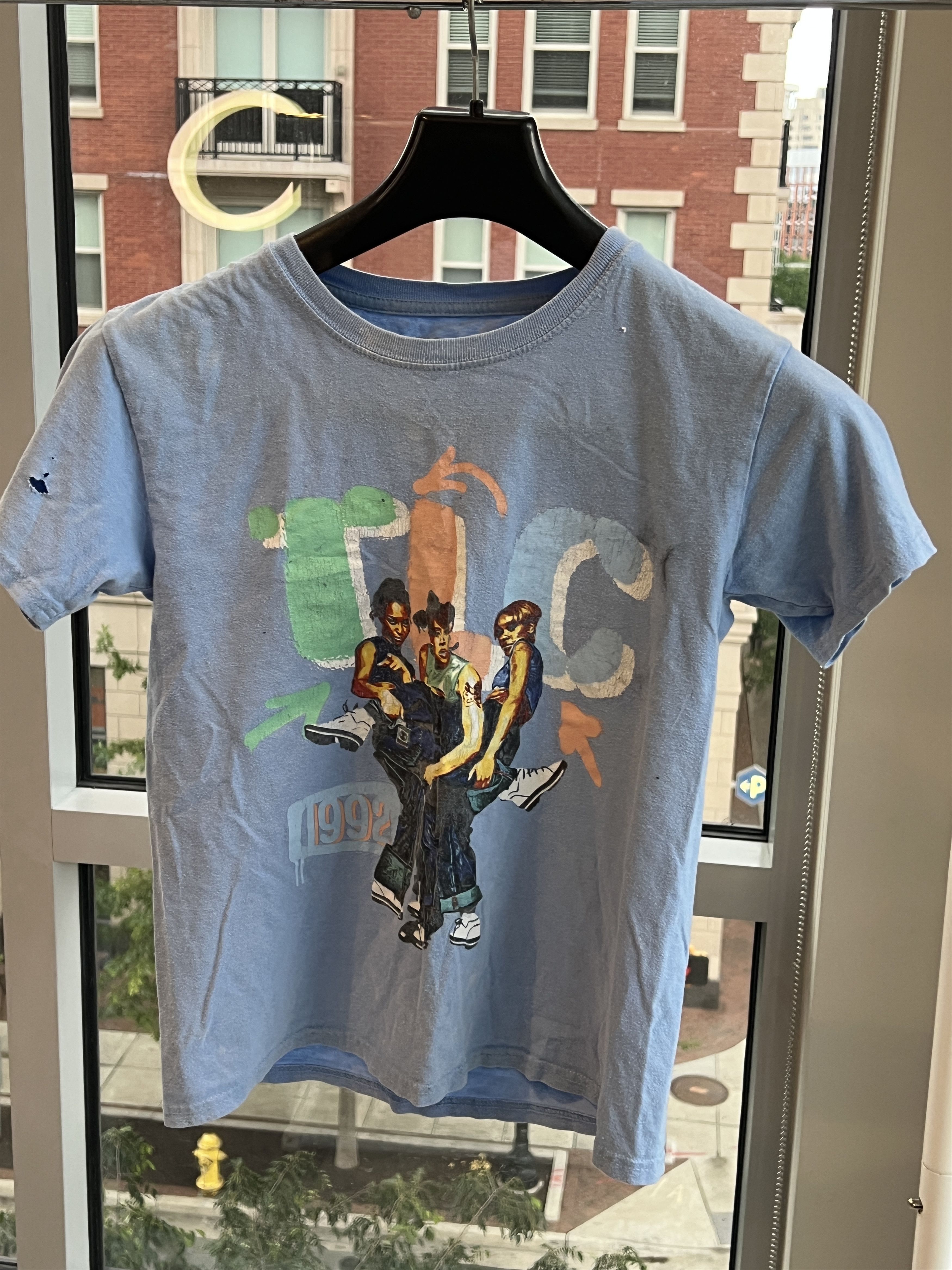 Other TLC 1992 Vintage Style Graphic T-Shirt Light Blue Womens Size XS / US 0-2 / IT 36-38 - 1 Thumbnail