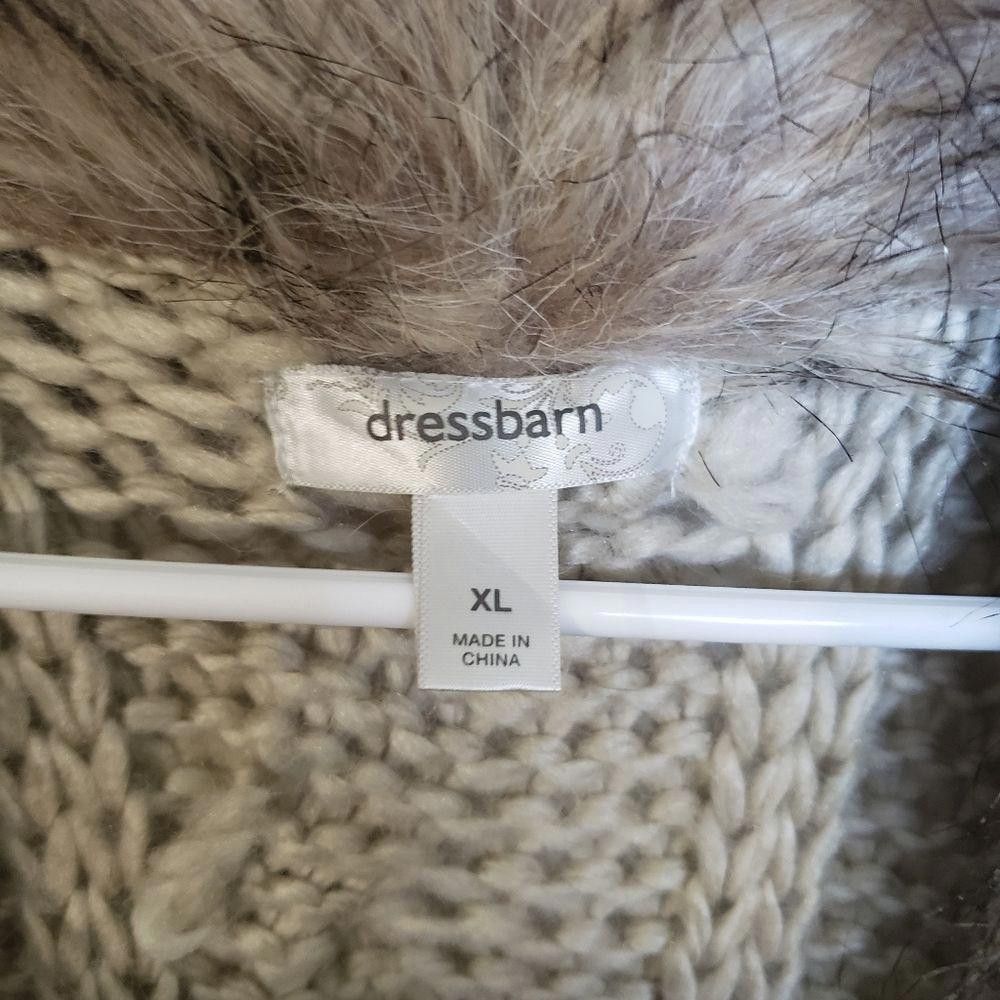 Other CT1039a Faux Fur Sleeveless Open Cardigan XL Size XL / US 12-14 / IT 48-50 - 3 Thumbnail