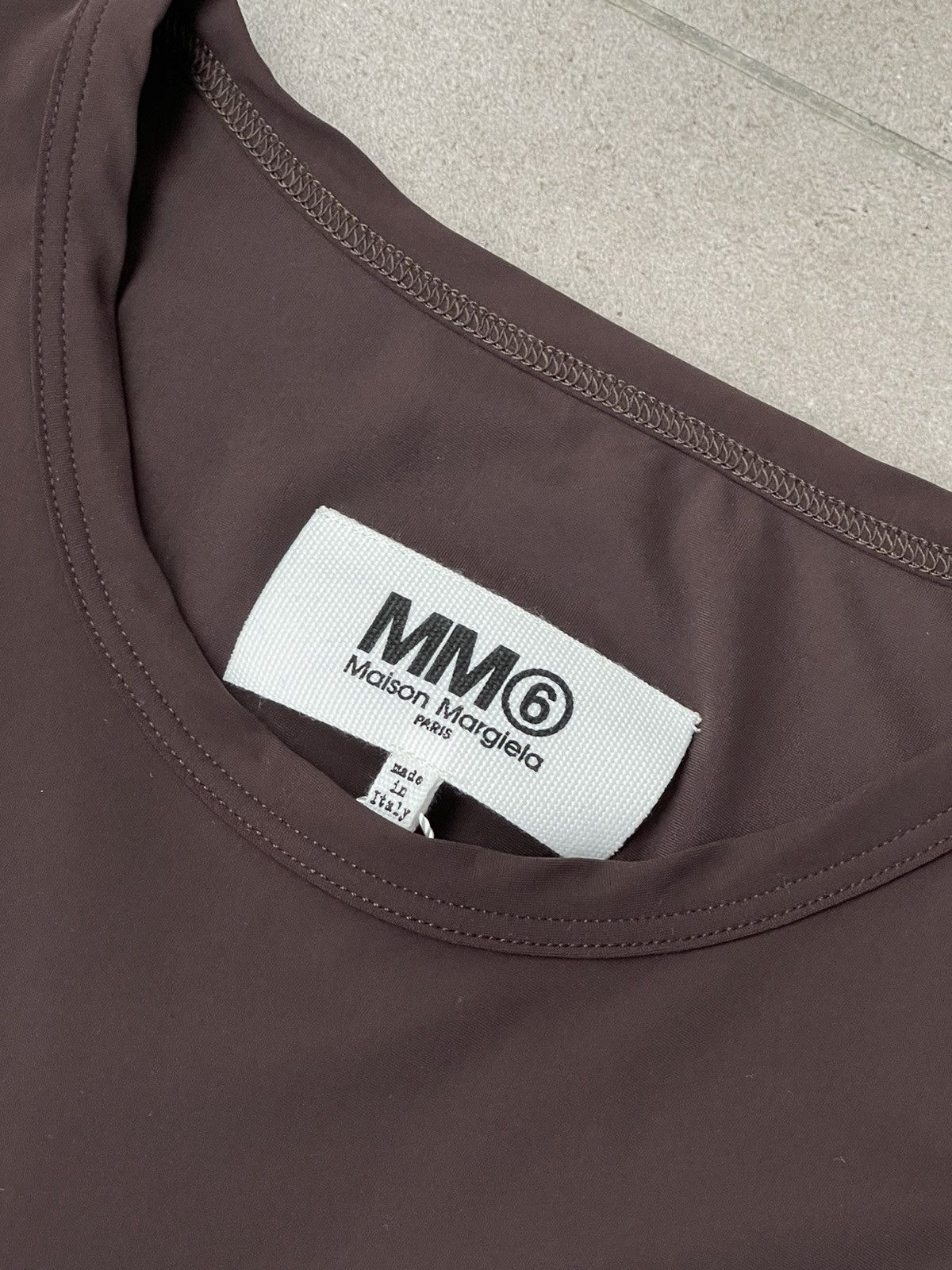 Maison Margiela !DS! SS23 Maison Margiela Printed Logo Chocolate Long Sleeve Size US M / EU 48-50 / 2 - 20 Thumbnail