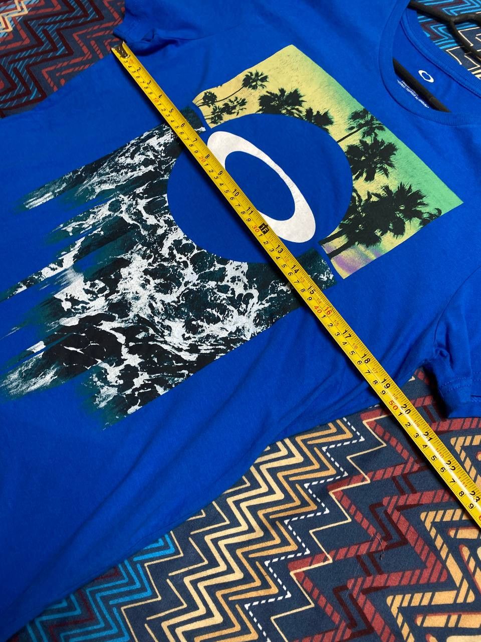 Oakley Streetwear T-Shirt Oakley big logo blue Y2K Vintage Size US L / EU 52-54 / 3 - 16 Thumbnail