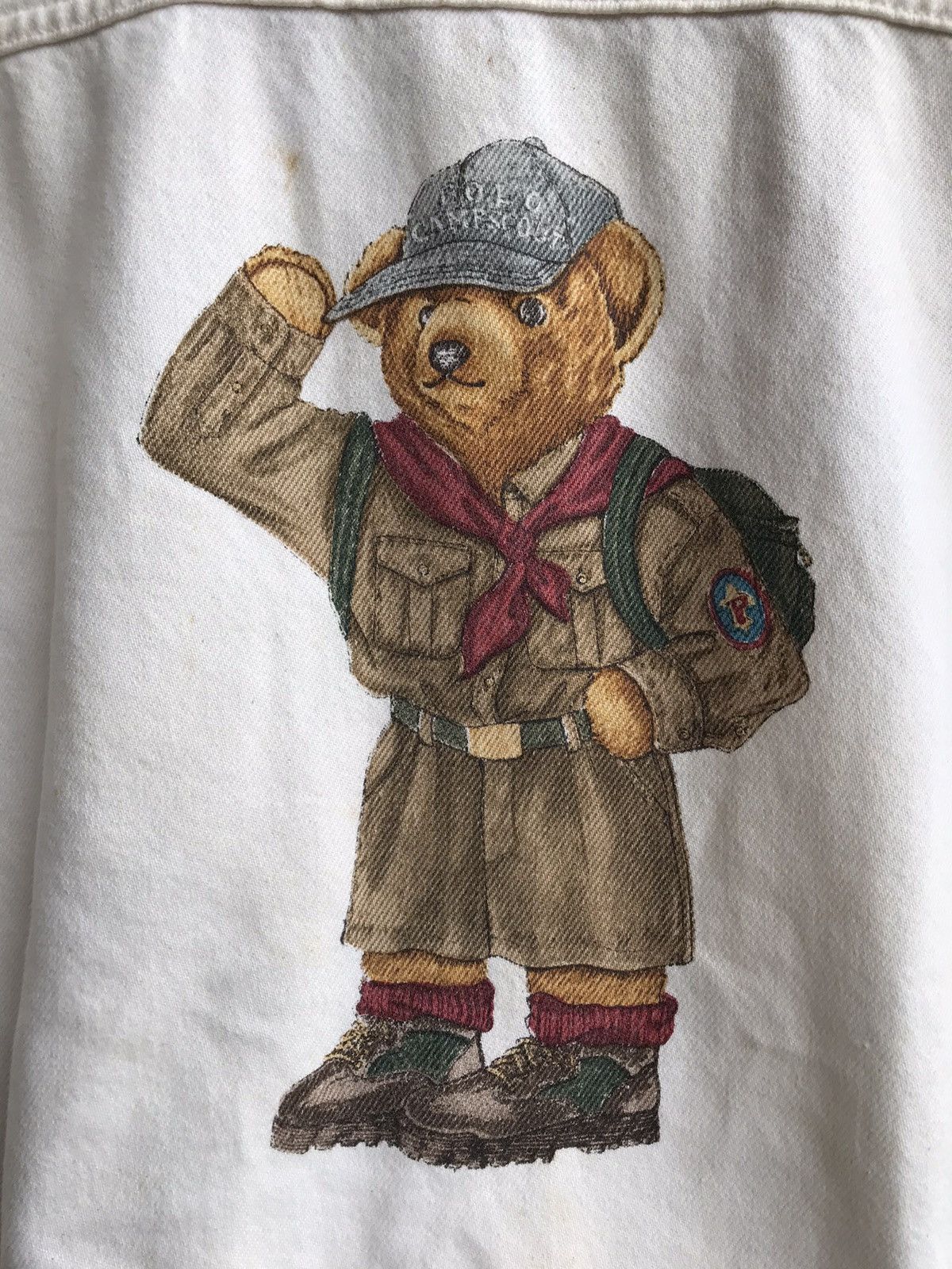 Polo Ralph Lauren Vtg 1992 Polo Ralph Lauren Denim Bear Jacket Size US L / EU 52-54 / 3 - 5 Thumbnail