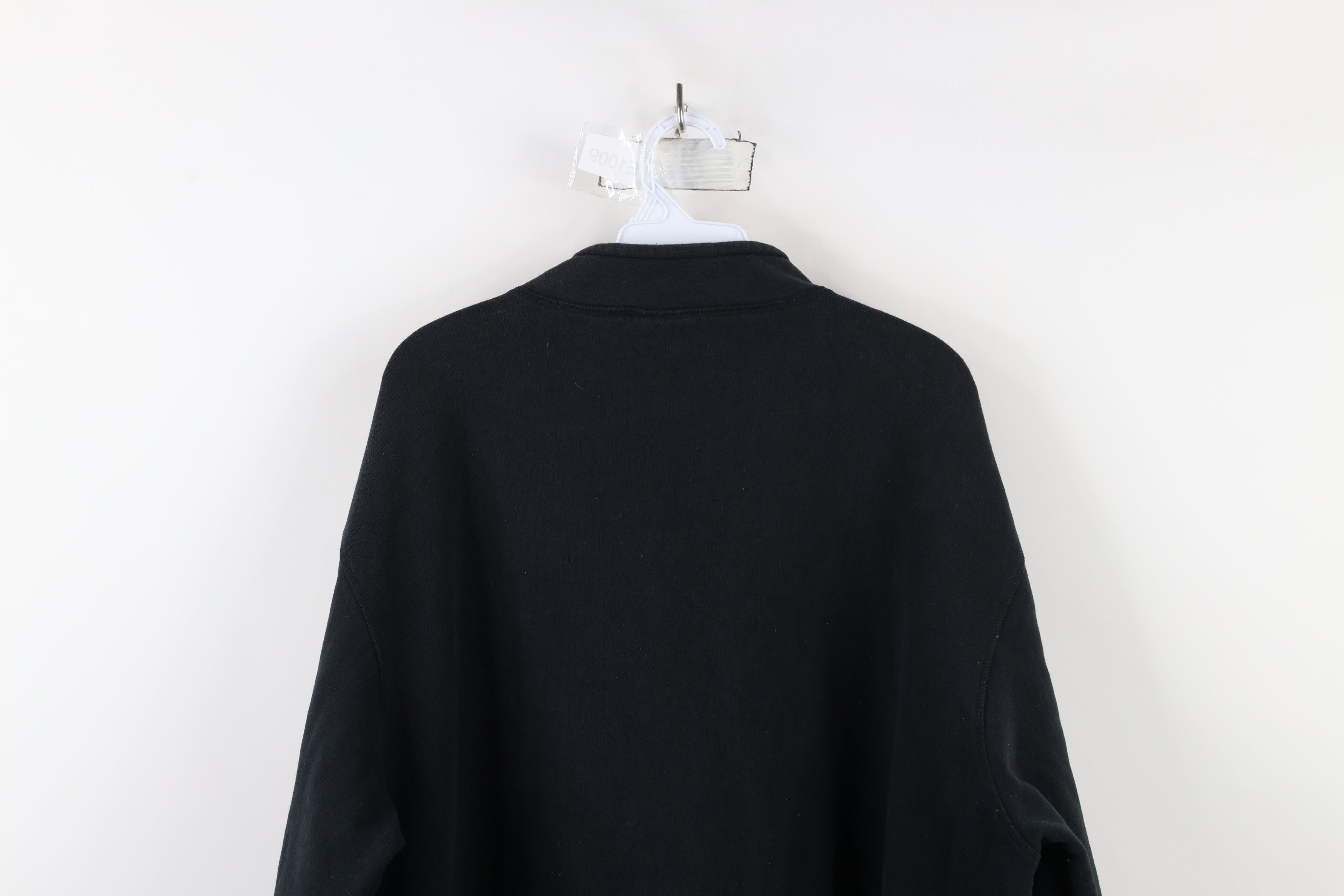 Vintage × Woolrich Woolen Mills Vintage 90s Woolrich Half Zip Pullover Sweatshirt Black Size US XXL / EU 58 / 5 - 11 Thumbnail