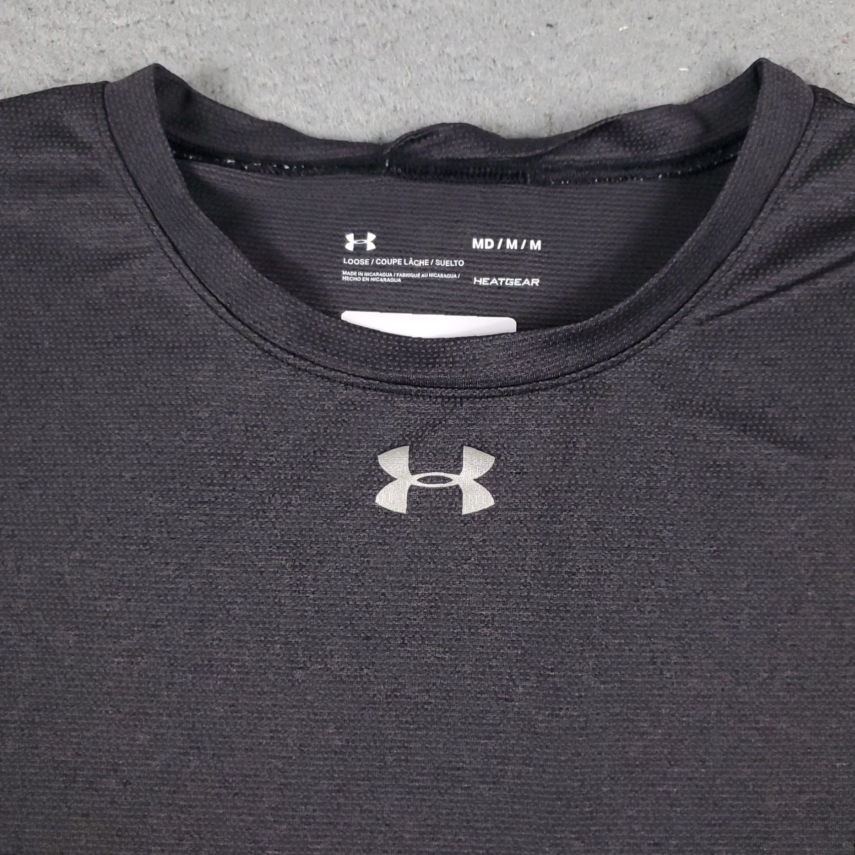 Under Armour Under Armour T Shirt Womens Medium Gray Short Sleeve Crew Neck Pullover Logo Basic Modern All Seasons Size M / US 6-8 / IT 42-44 - 2 Thumbnail