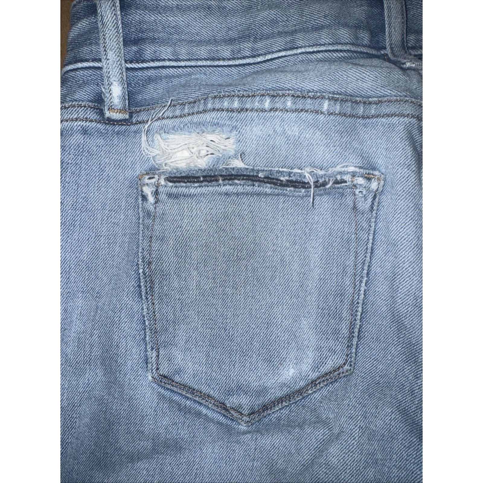 Buck Mason Buck Mason Button Fly Stone Washed Ripped Jeans 28x26 Skinny Size US 28 / EU 44 - 12 Thumbnail