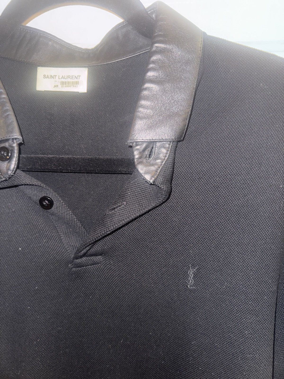 Saint Laurent Paris Saint Laurent Paris calfskin polo Size US L / EU 52-54 / 3 - 1 Thumbnail