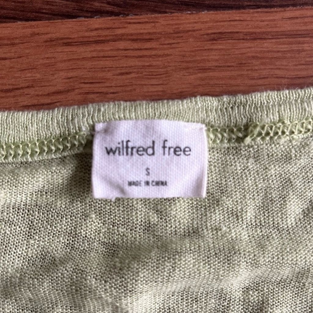 Aritzia Wilfred Free 100% Linen Oversized Tee – Green, Short Sleeve Size XS / US 0-2 / IT 36-38 - 4 Thumbnail