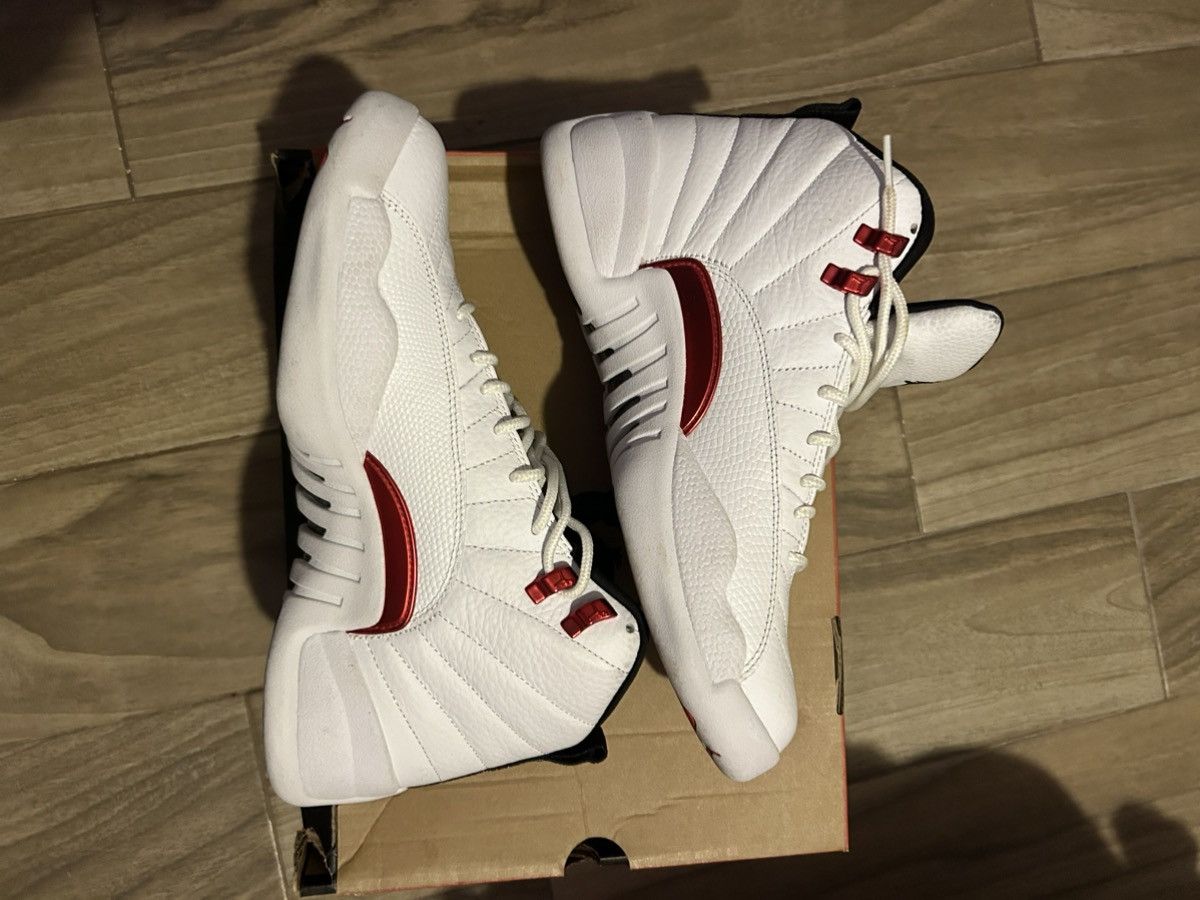 Designer × Jordan Brand Jordan 12s Retro White/Black University Red Size US 9.5 / EU 42-43 - 4 Thumbnail