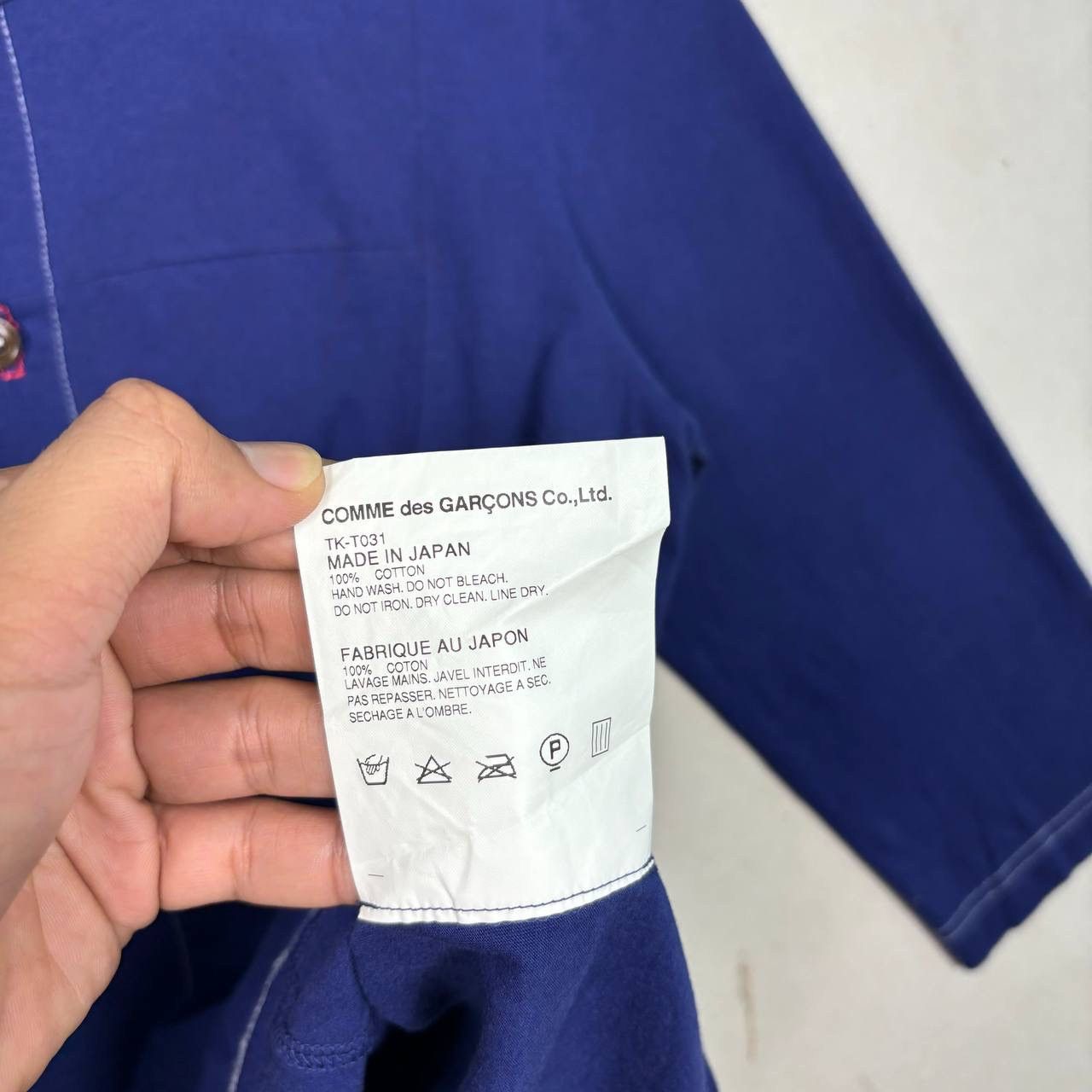 Comme des Garcons Tricot Comme Des Garcons AD2012 Top Blue Shirt Japan Size US S / EU 44-46 / 1 - 8 Thumbnail