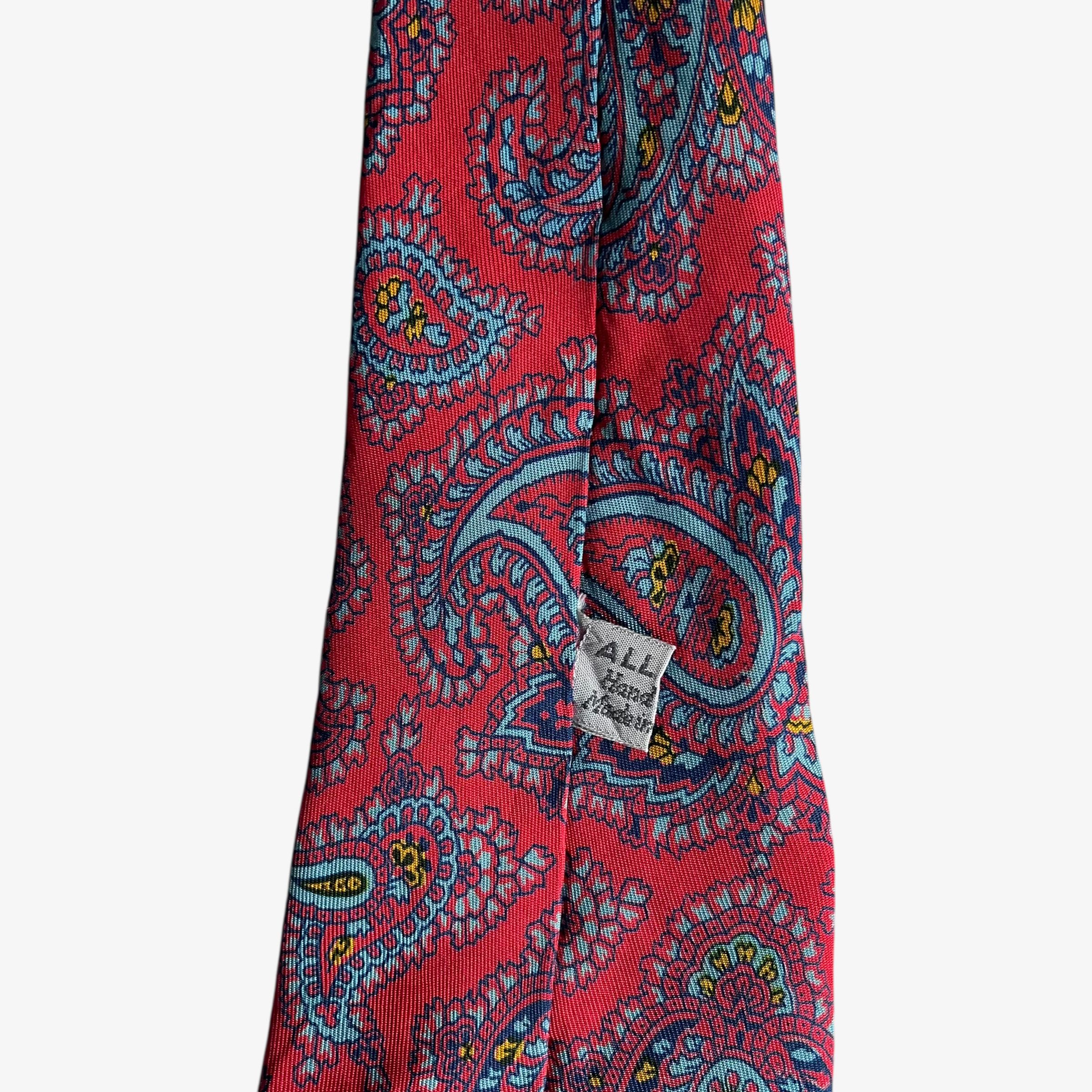 Liberty Vintage 70s Liberty Of London Paisley Print Wide Silk Tie Size ONE SIZE - 3 Thumbnail