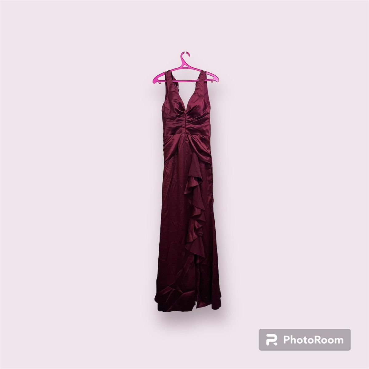 image of Designer Two Khai Villanueva Atelier Maroon Long Gown/dresses, Women's (Size Small)