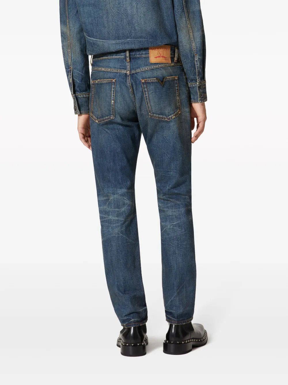 Valentino o1y0525 Denim Pant in Blue Size US 33 - 3 Thumbnail