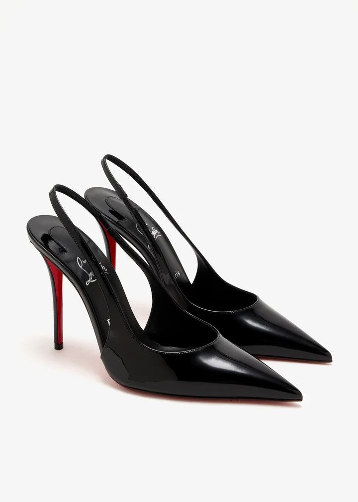Christian Louboutin os11x0526 Miss Z Slingback in Black Size US 11 / IT 41 - 4 Thumbnail