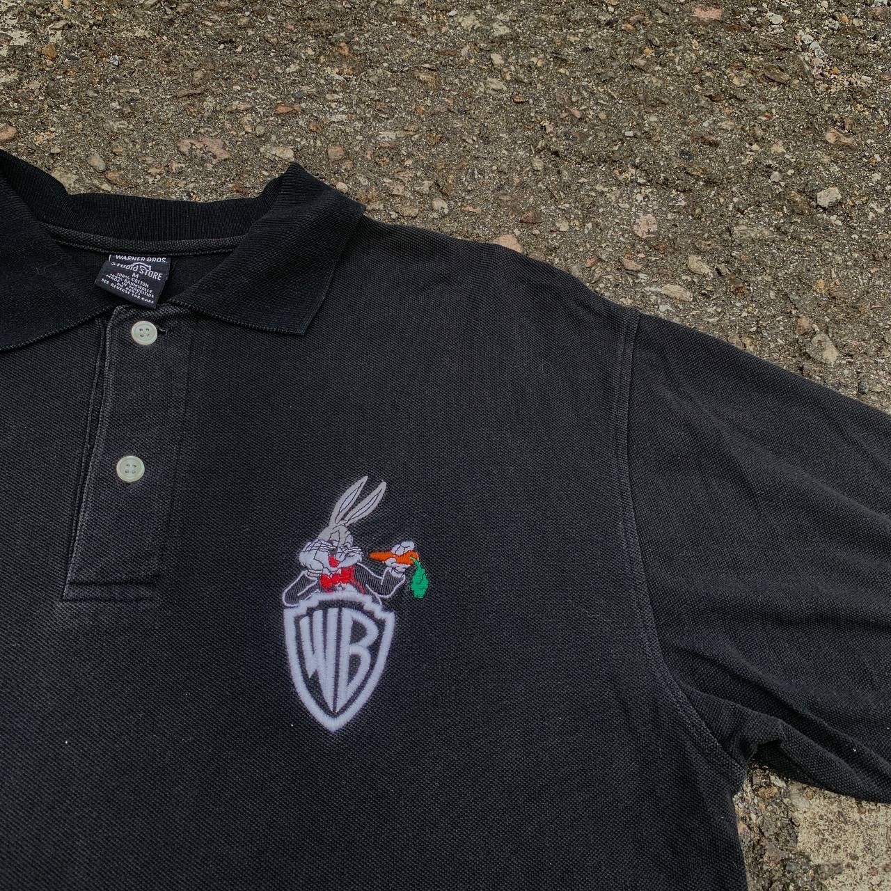 Warner Bros Vintage 1996 WARNER BROS Embroidered Logo Polo Tshirt Size US M / EU 48-50 / 2 - 3 Thumbnail