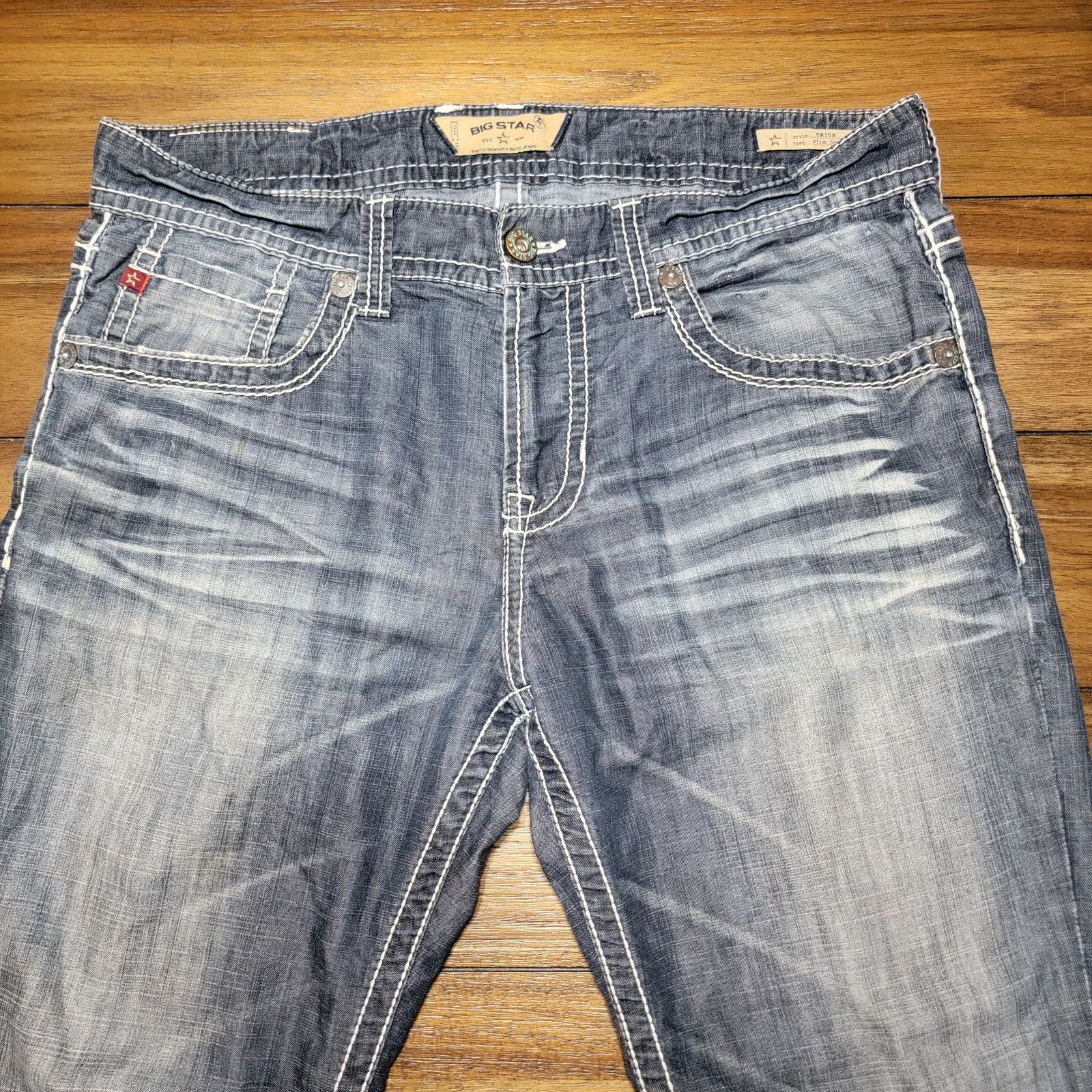 Big Star Big Star Orion Slim Boot Denim Jeans - Size 36S Size US 36 / EU 52 - 2 Thumbnail