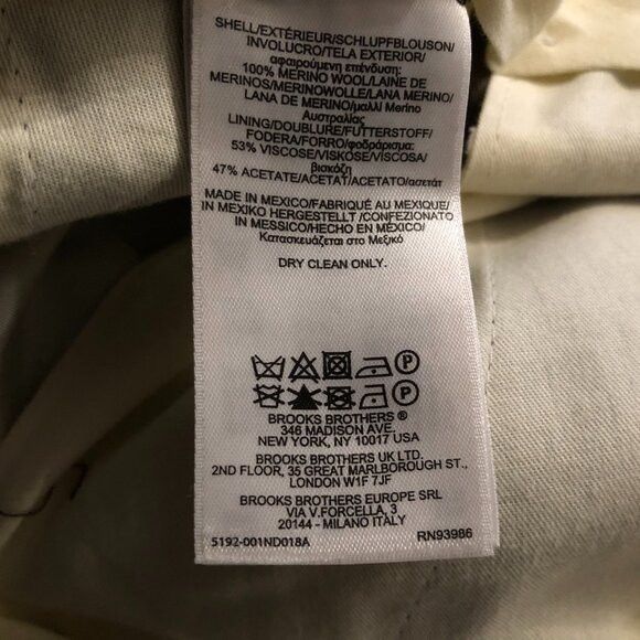 Brooks Brothers brooks brothers 1818 men's 100%wool dress pants size: 38/30 Size 38R - 6 Thumbnail
