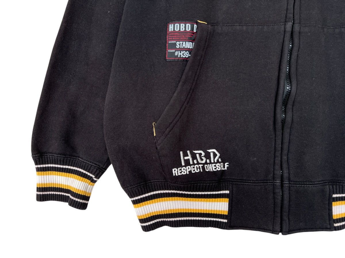 Hobo Vintage Y2K Hobo Embroidered Logo Black Baggy Zipper Hoodie Size US XL / EU 56 / 4 - 7 Thumbnail