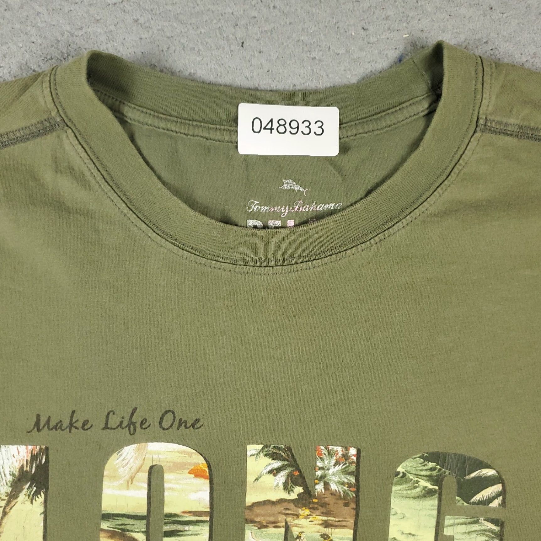 Tommy Bahama VINTAGE not used here; Tommy Bahama T-Shirt Mens XL Green Short Sleeve Crew Neck Logo Pockets All Seasons Classic Sports American 2000s Mens Size US XL / EU 56 / 4 - 3 Thumbnail