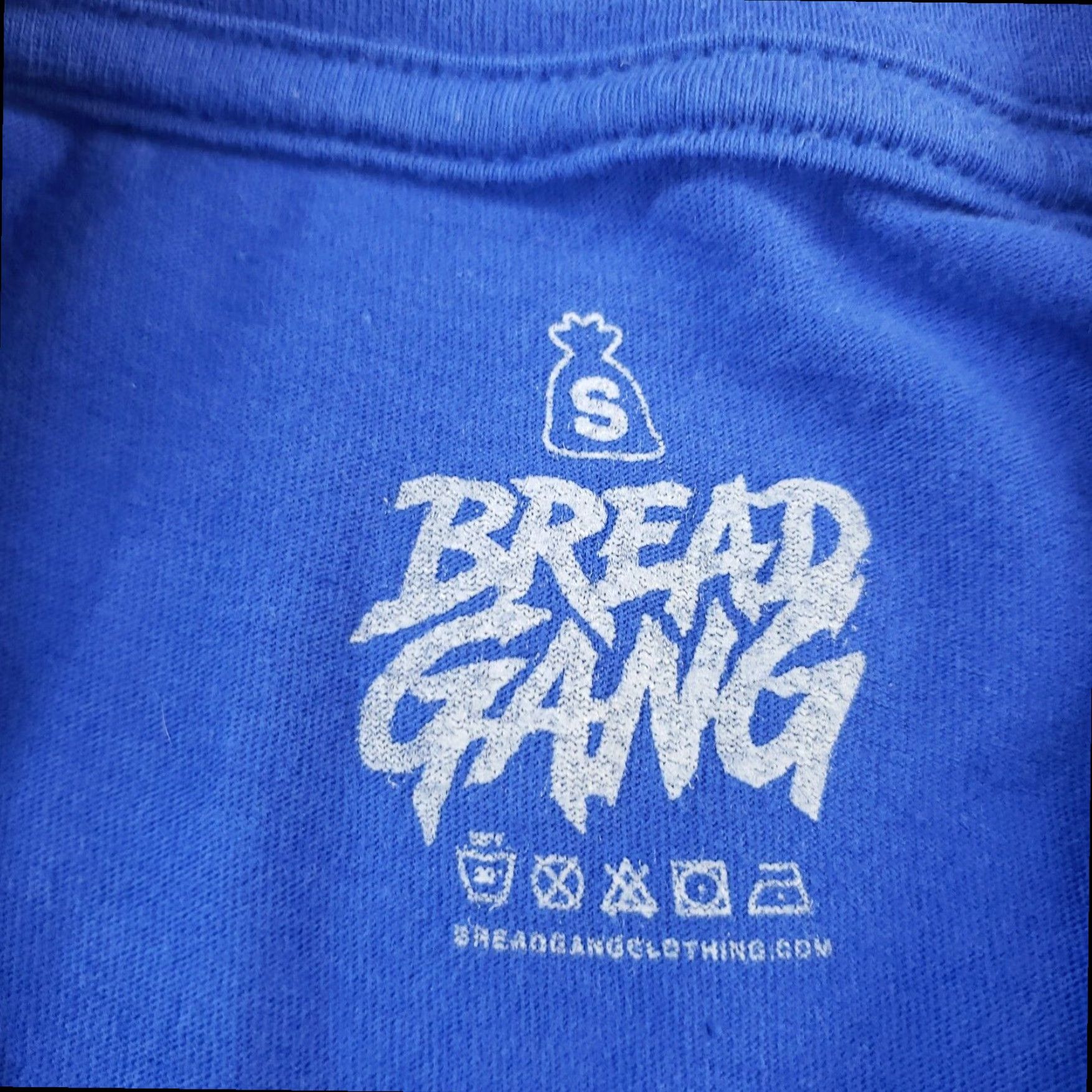 NANGA Bread Gang Mens Small Blue Money Graphic Short Sleeve Crew Neck T-Shirt Size US S / EU 44-46 / 1 - 6 Thumbnail