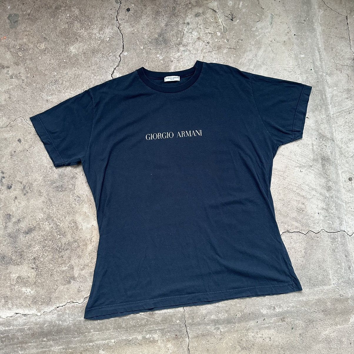 Emporio Armani Vintage giorgio Armani big logo T-Shirt Size US L / EU 52-54 / 3 - 2 Thumbnail