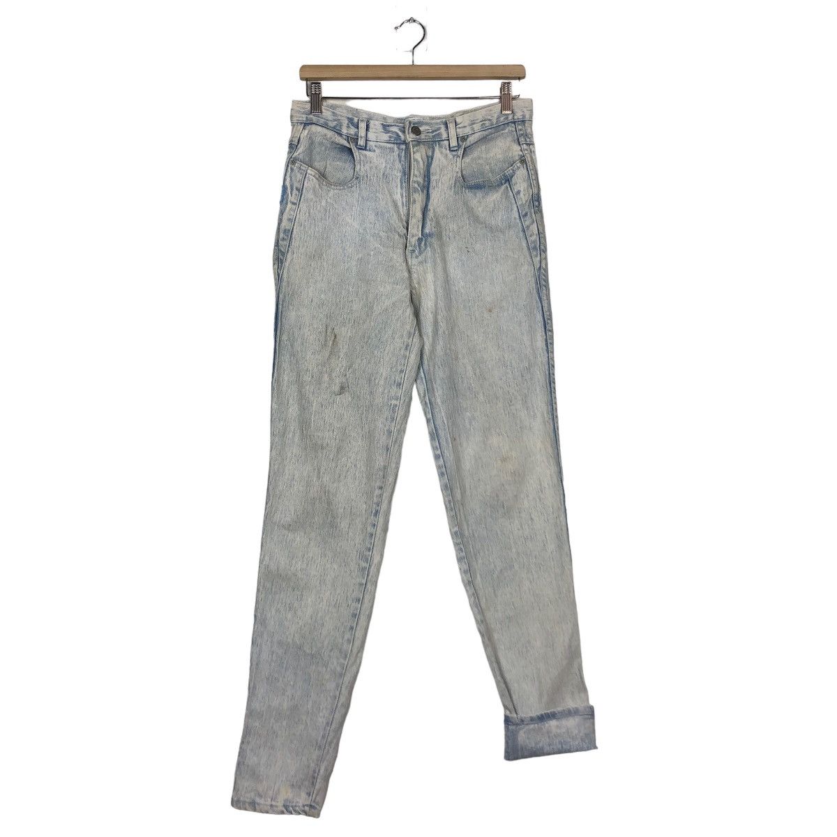 Blue Blue Japan 🔥90’s Acid Wash Distressed Denim Jeans Corni-Che Kapital Size US 30 / EU 46 - 9 Thumbnail