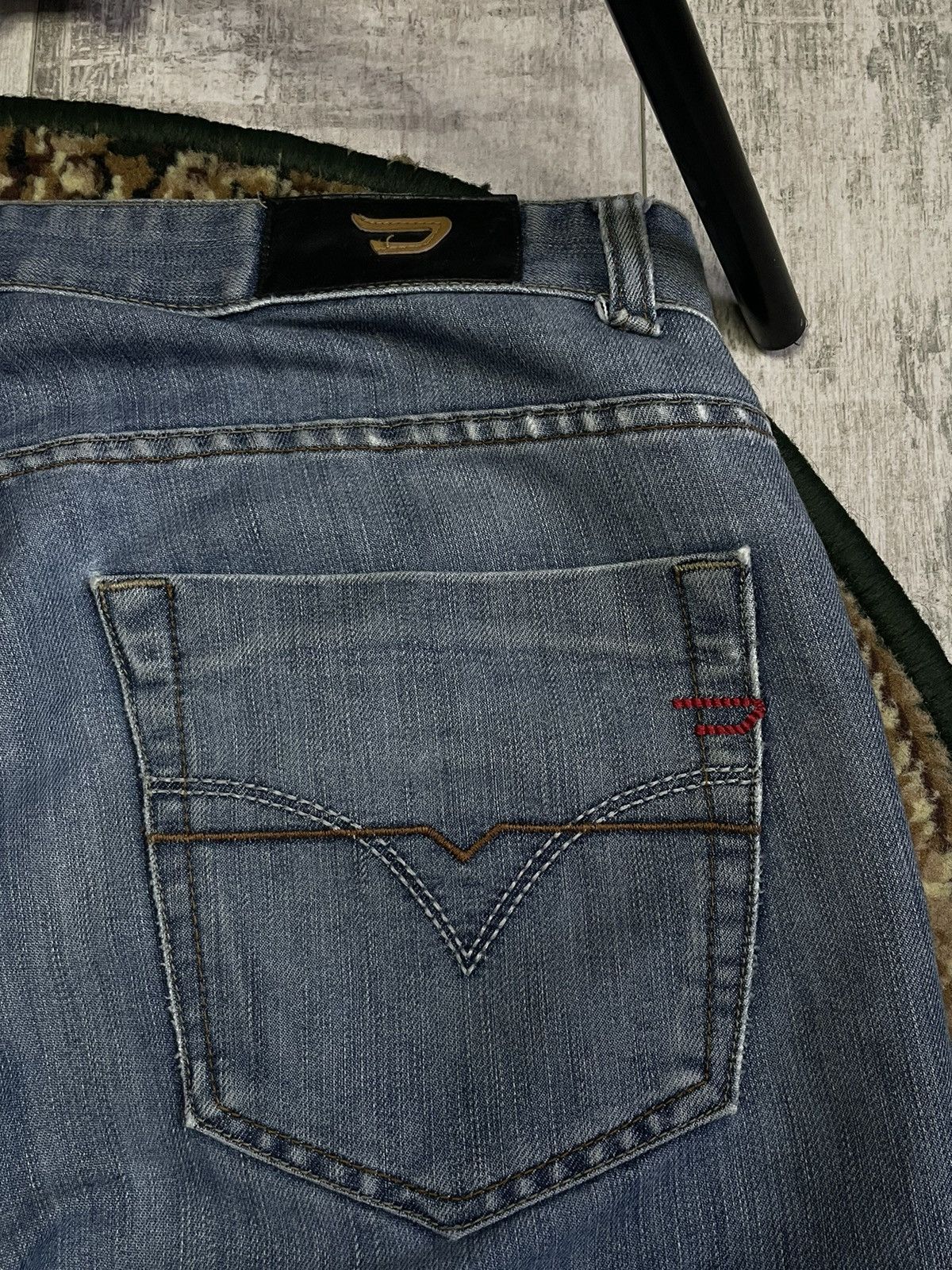 Diesel Vintage Diesel Y2K Denim Jeans 00’s Distressed RARE Size US 33 - 4 Thumbnail