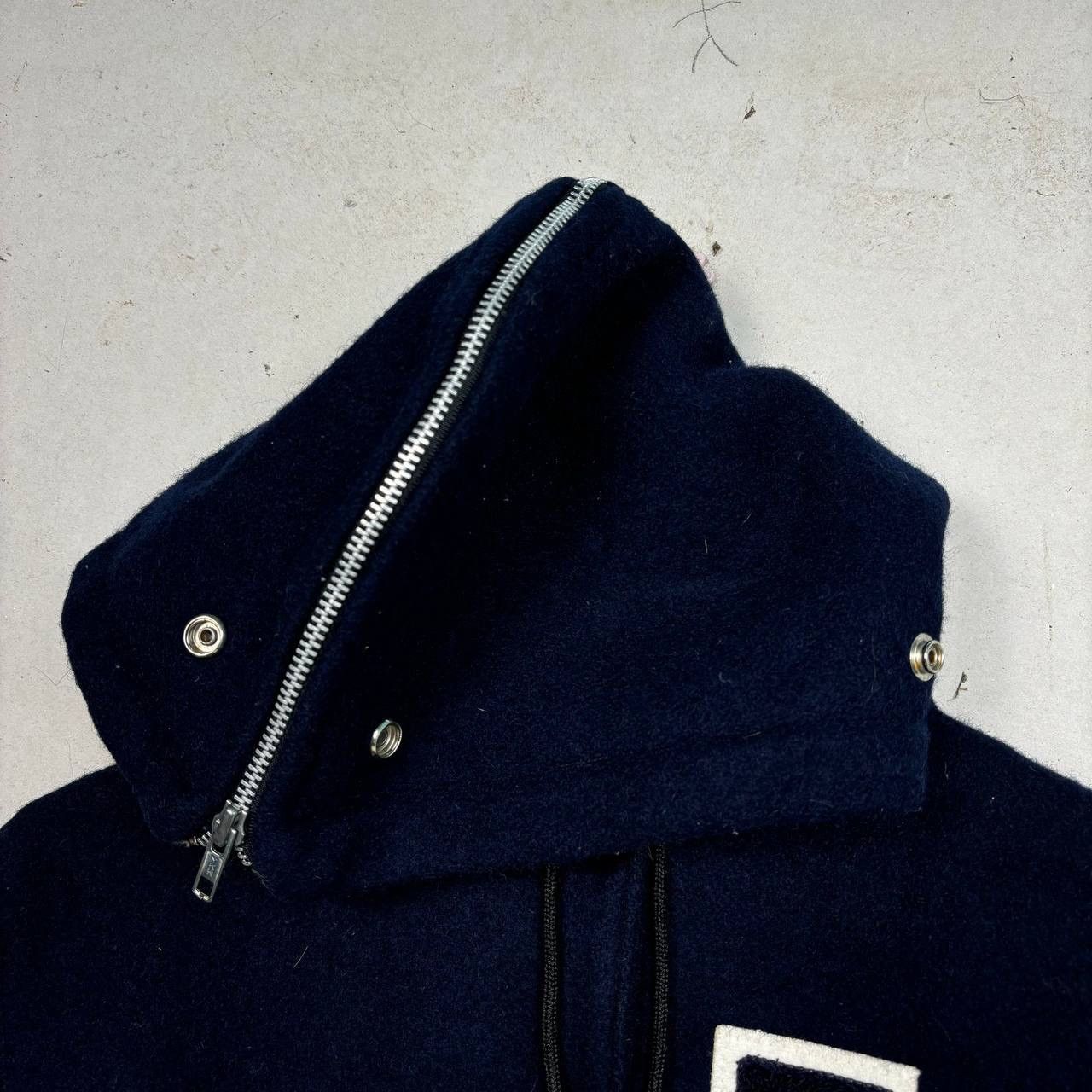 Other Thrashed 80s Caplan's Varsity Jacket Navy Zip Hood Sz 36 Size US XS / EU 42 / 0 - 4 Thumbnail
