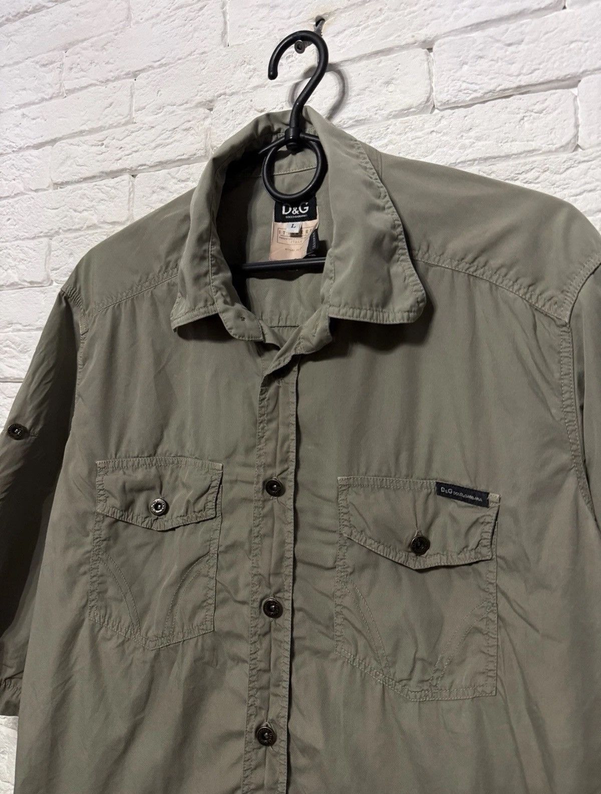 Dolce & Gabbana Vintage Dolce & Gabbana Man Safari Shirt Military Patern Size US L / EU 52-54 / 3 - 3 Thumbnail
