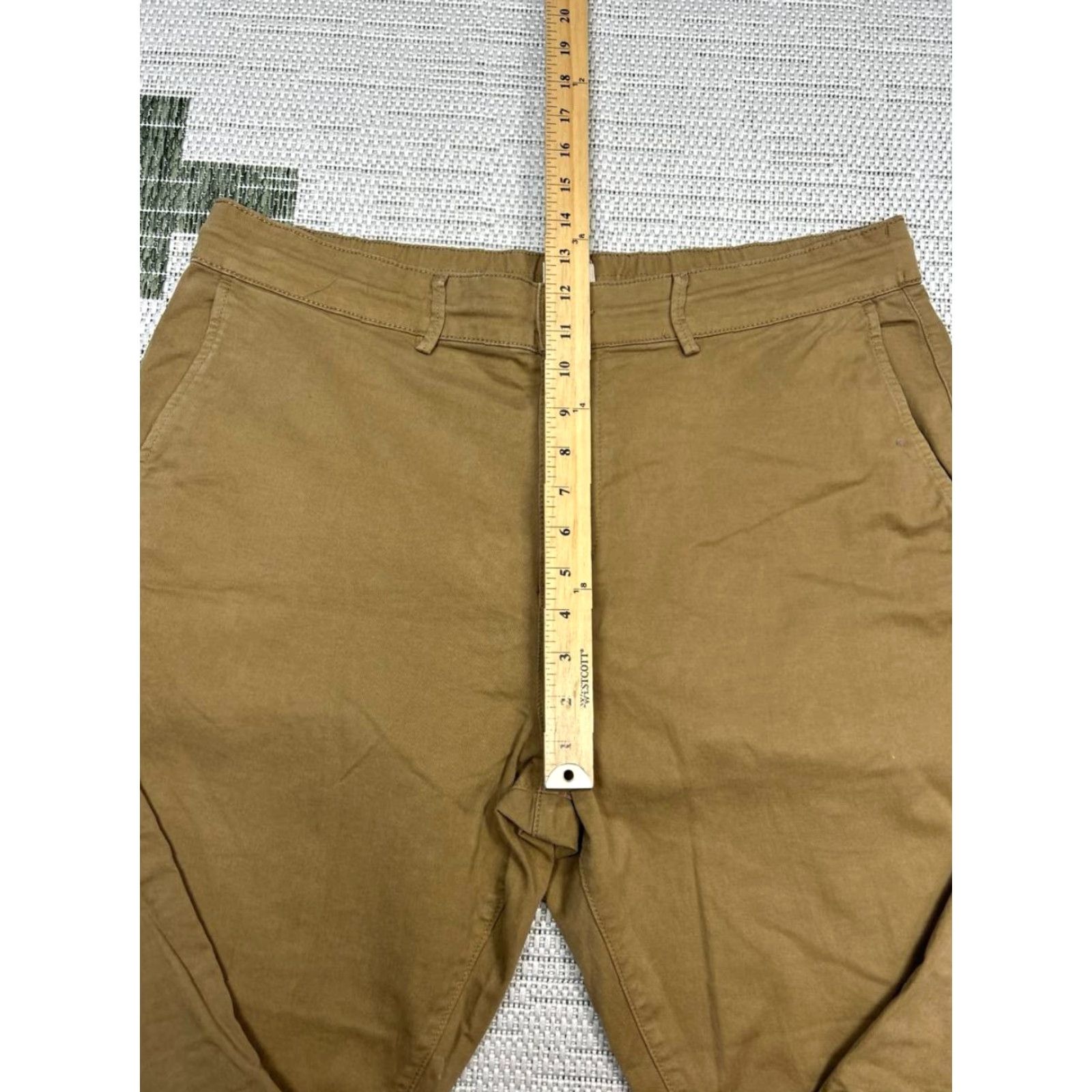 Flint And Tinder Flint And Tinder Pants Mens 36 Tan Brown Cotton Tapered Chino Casual Size US 36 / EU 52 - 6 Thumbnail