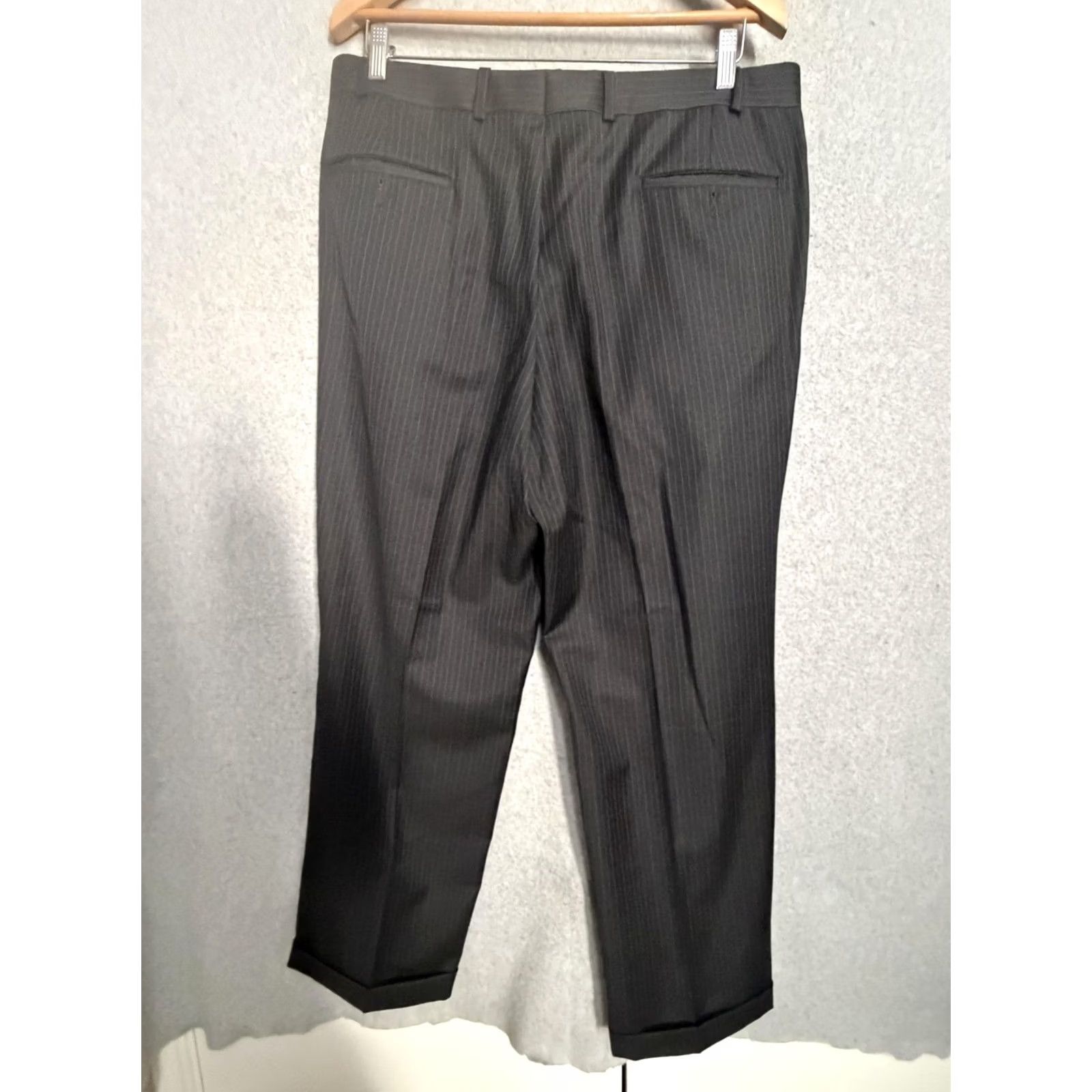 Ralph Lauren Lauren Ralph Lauren Suit Gray Wool 2 Piece Jacket Pants Formal Mens 40S 36x30 Size 40R - 4 Thumbnail