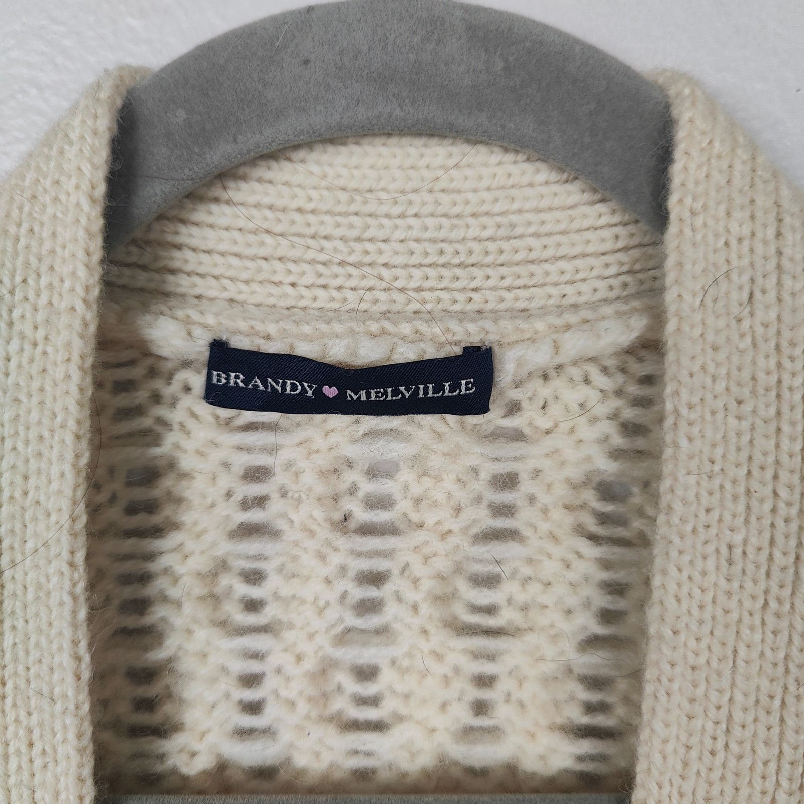 Brandy Melville Brandy Melville Fisherman Sweater Womens One Size Cream Size ONE SIZE - 7 Thumbnail