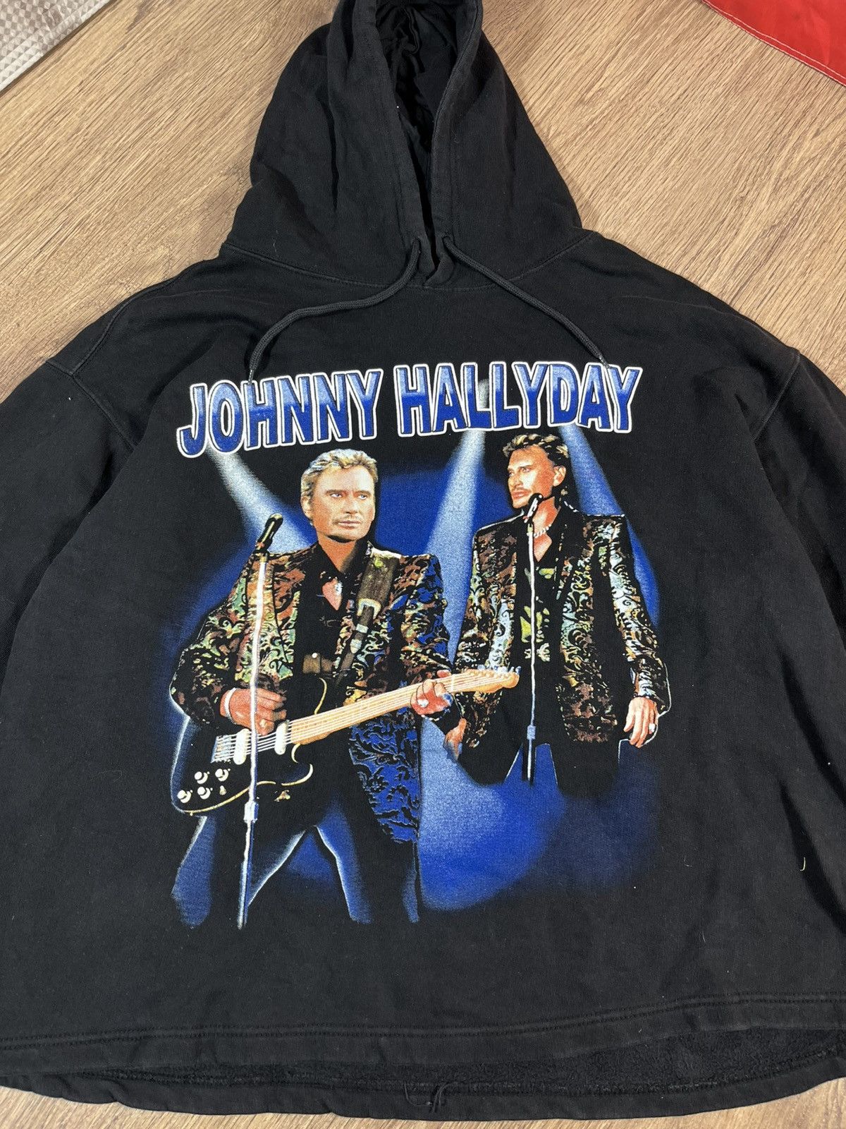 Band Tees Johnny Hallyday 90s Very Rare Hoodie Size US XL / EU 56 / 4 - 4 Thumbnail