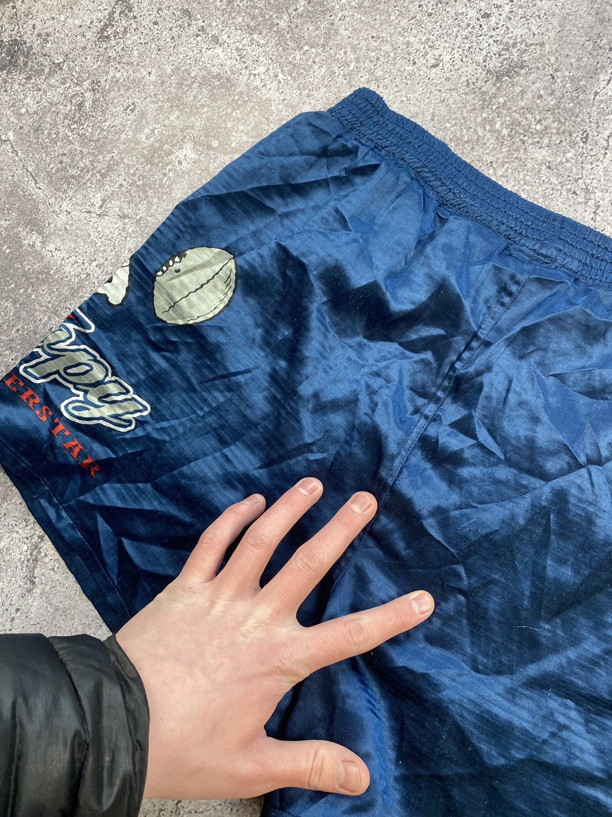 Peanuts × Vintage Vintage 90’s Snoopy Superstar big logo Shorts blue rugby Size US 30 / EU 46 - 7 Thumbnail