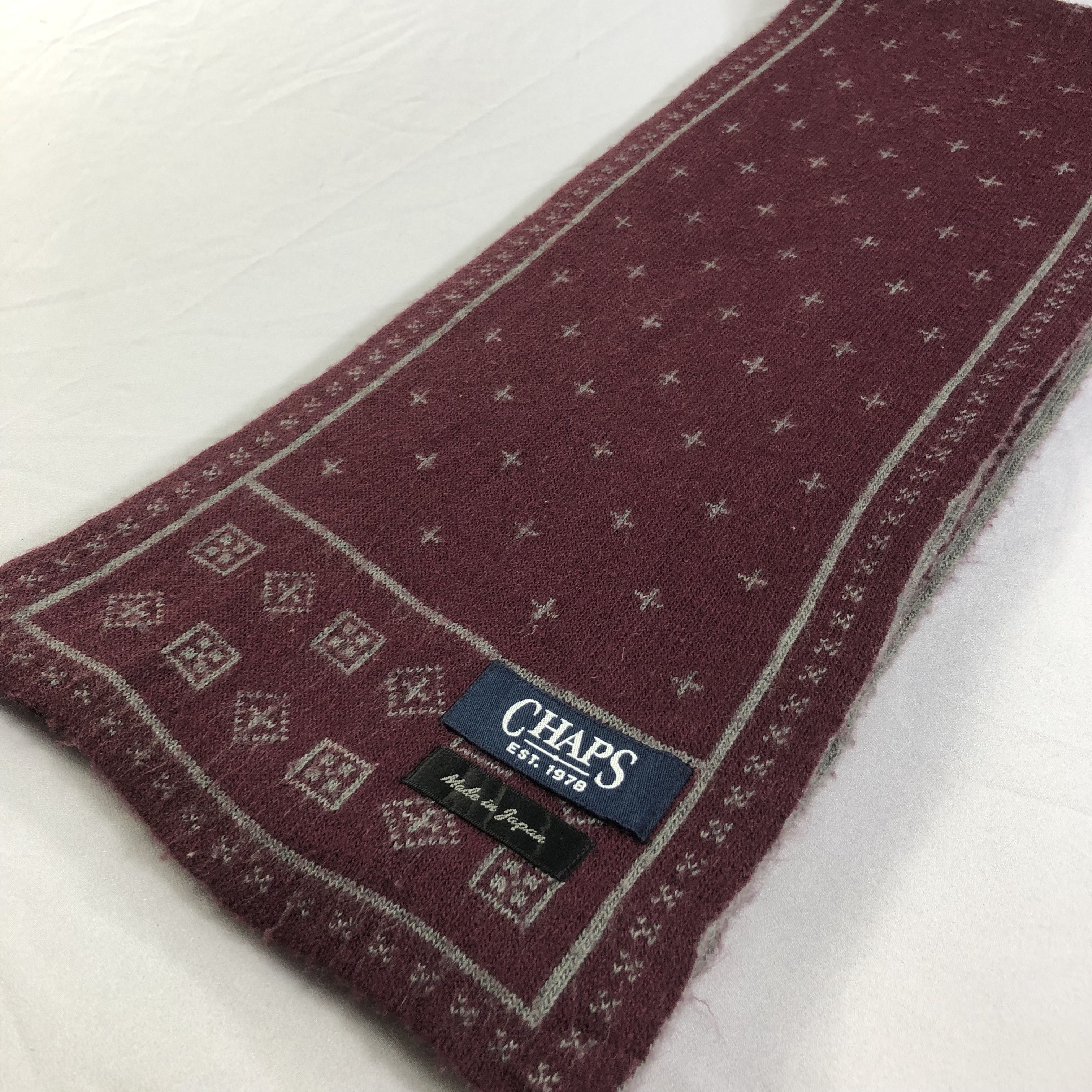 Chaps Chaps Wool Scarf Muffler V1538 Size ONE SIZE - 3 Thumbnail